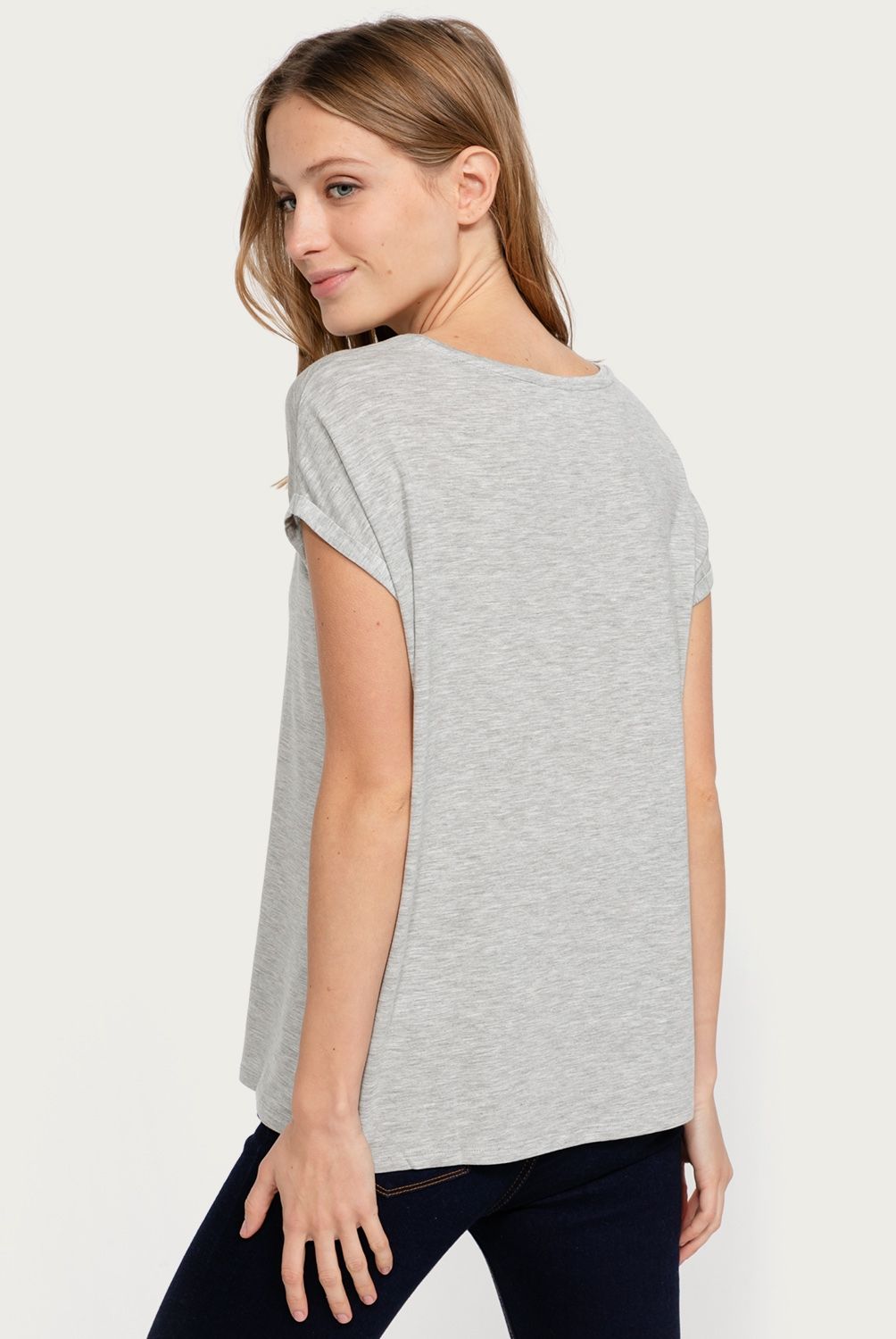 VERO MODA - Polera Lisa Manga Corta Mujer Vero Moda