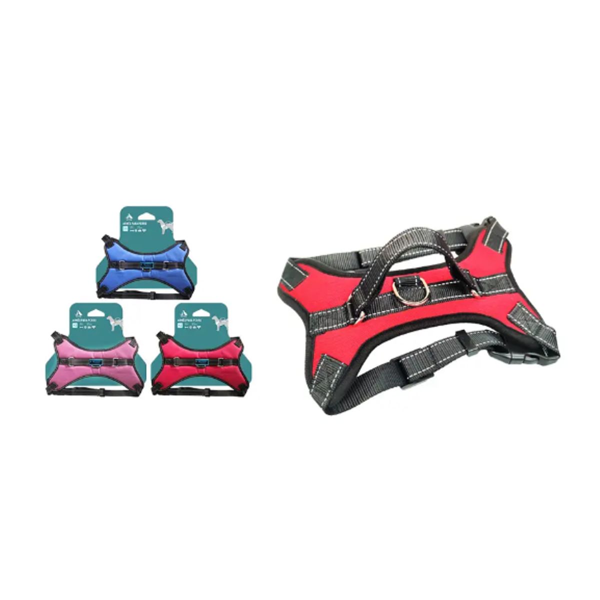 GENERICO - Arnes K9 Equipado Mascotas Talla XL 30 45kg Ajustable Fuerte