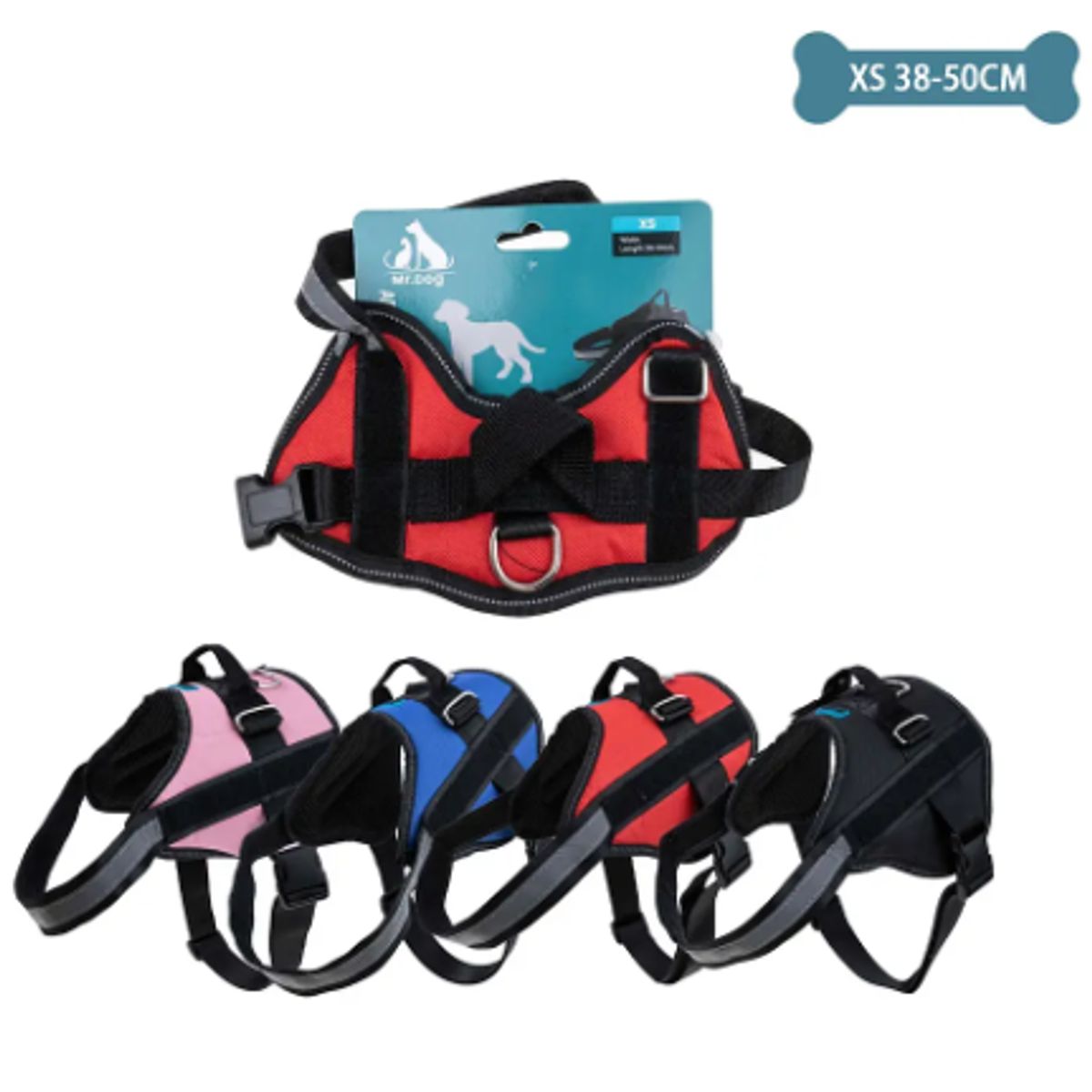 GENERICO - Arnes S11 Mascotas Talla M 12 18kg Ajustable Seguro Comodo