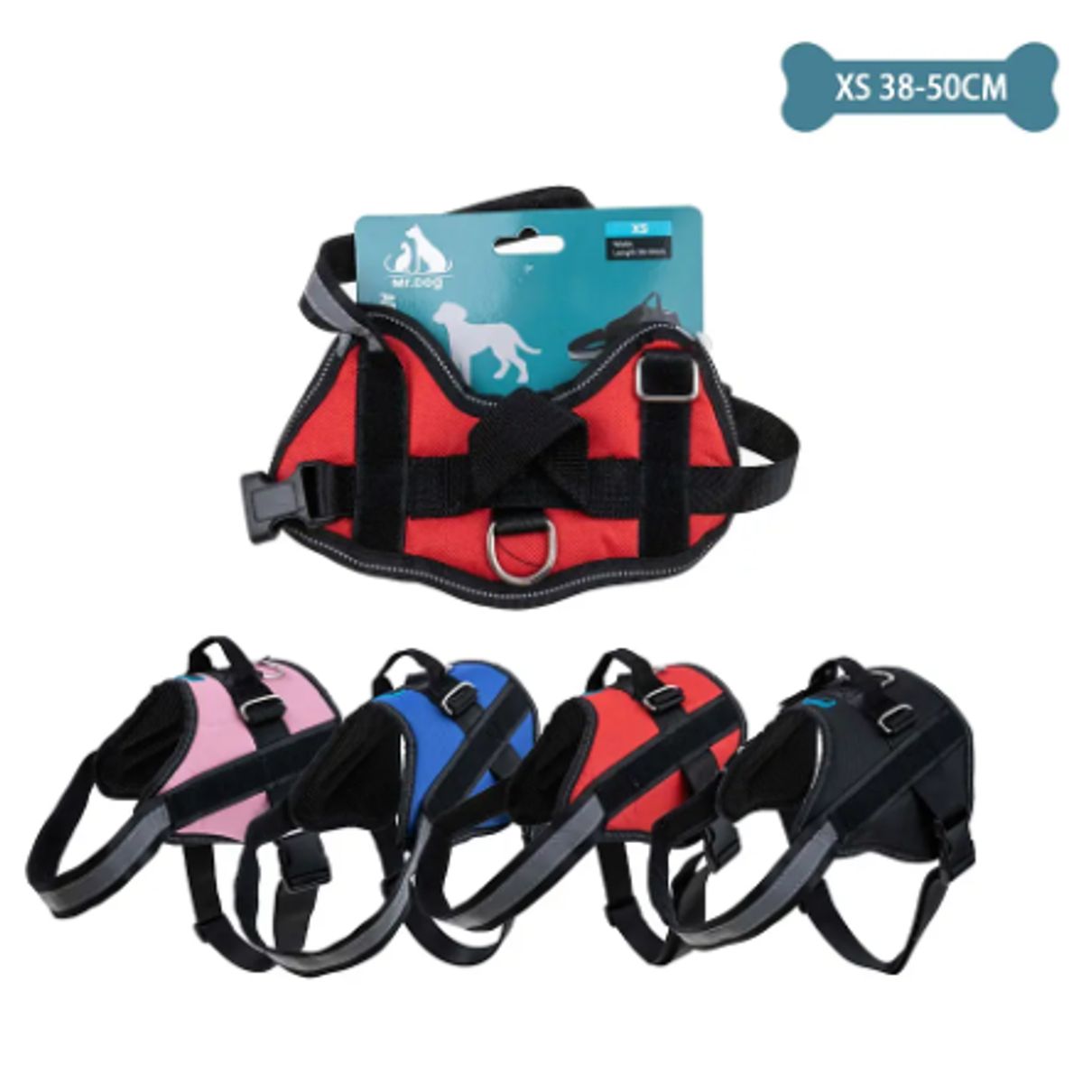 GENERICO - Arnes S11 Mascotas Talla M 12 18kg Ajustable Seguro Comodo