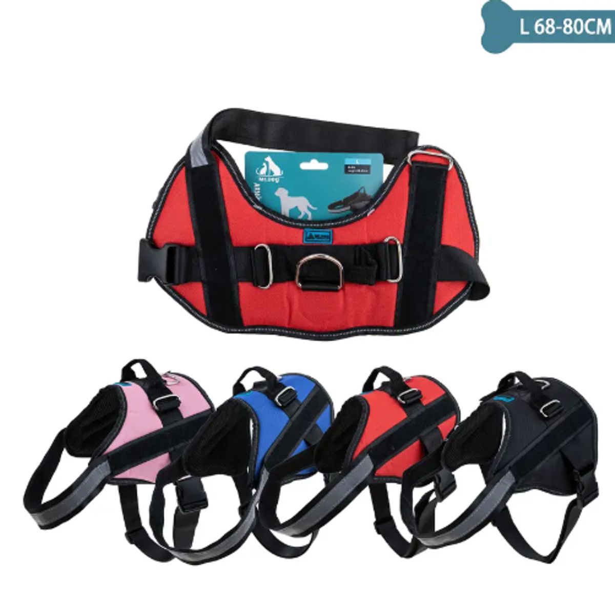 GENERICO - Arnes S11 Mascotas Talla L 18 30kg Ajustable Seguro ComodoXL