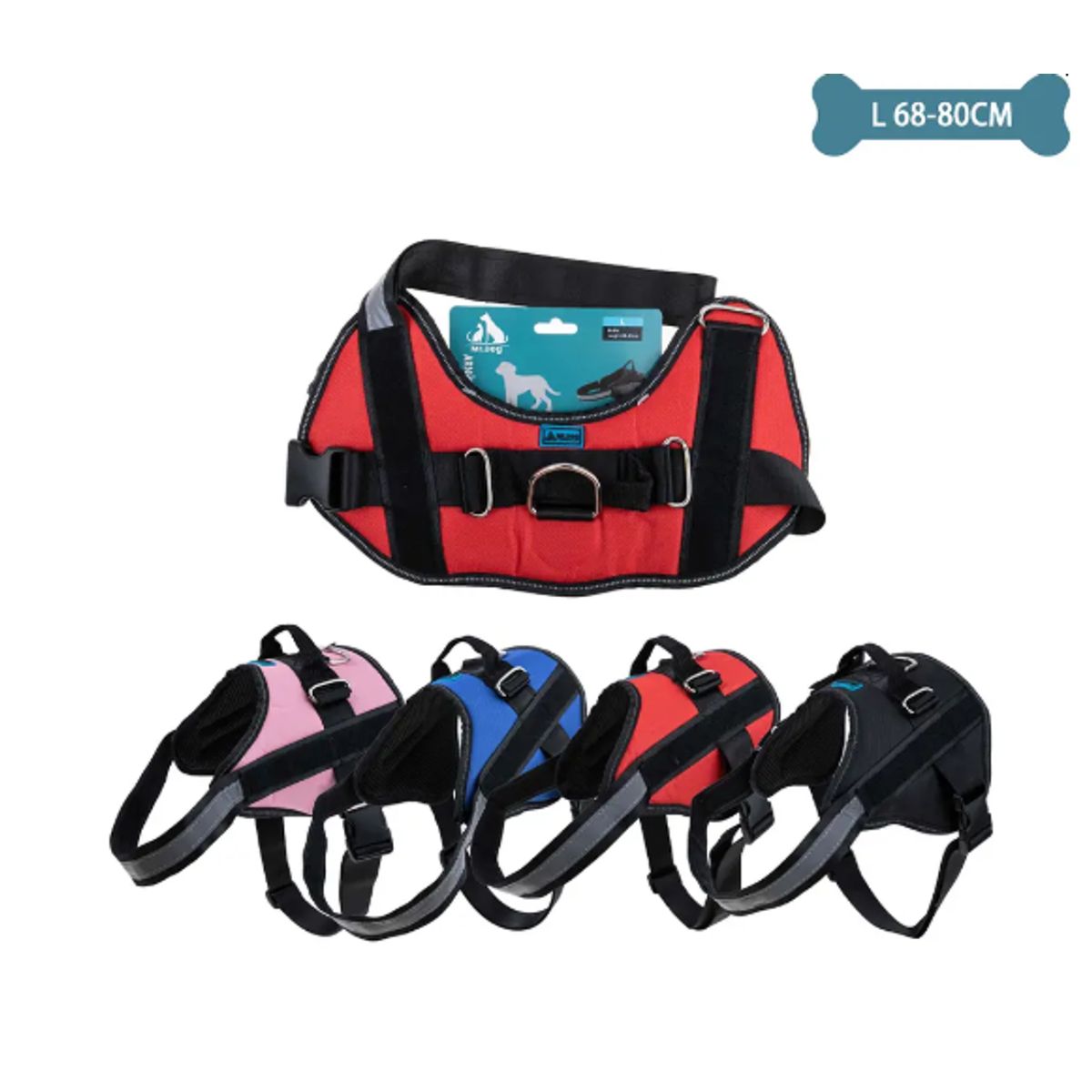 GENERICO - Arnes S11 Mascotas Talla L 18 30kg Ajustable Seguro ComodoXL