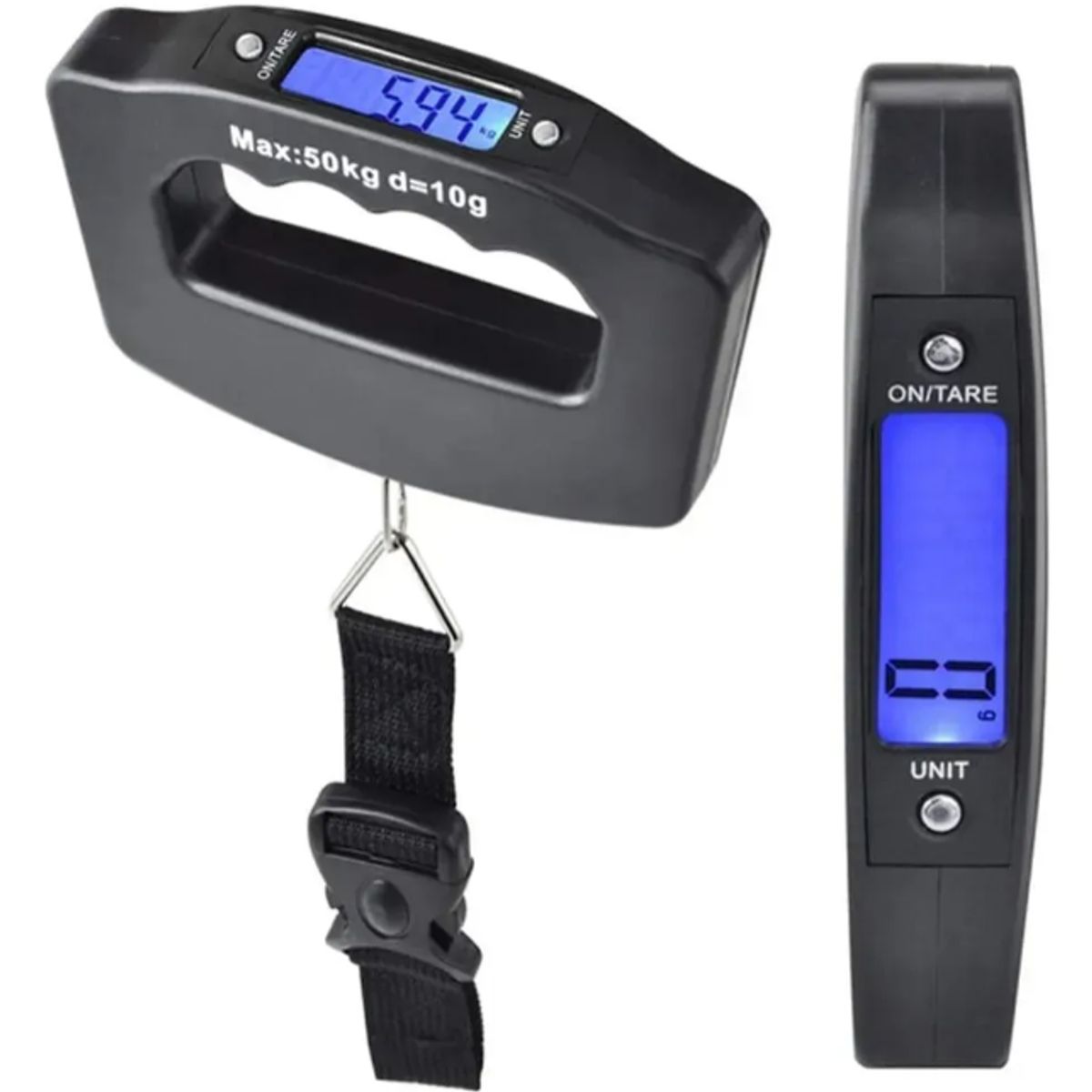 GENERICO - Balanza Digital Colgante Portatil 50Kg Con Pantalla Led