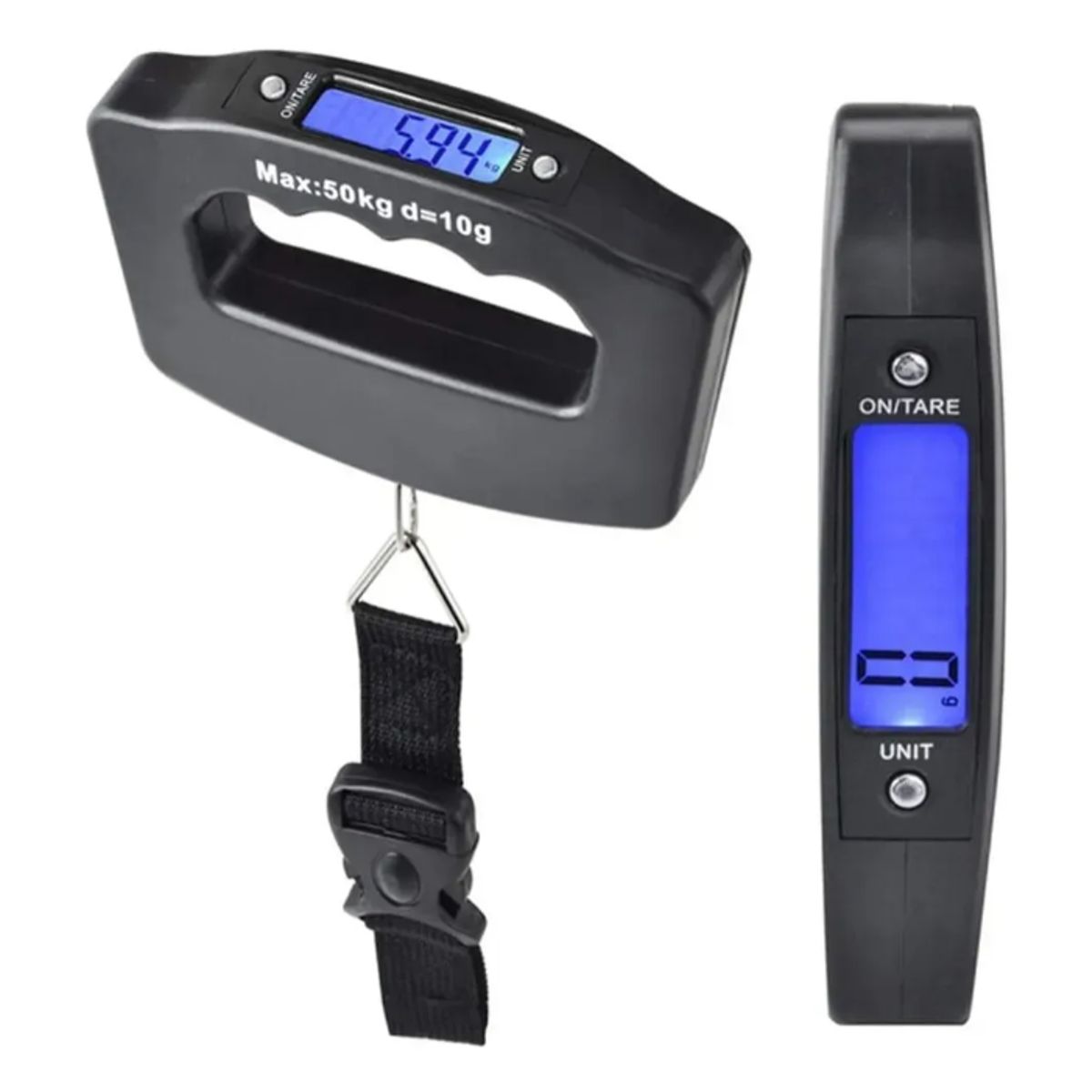 GENERICO - Balanza Digital Colgante Portatil 50Kg Con Pantalla Led