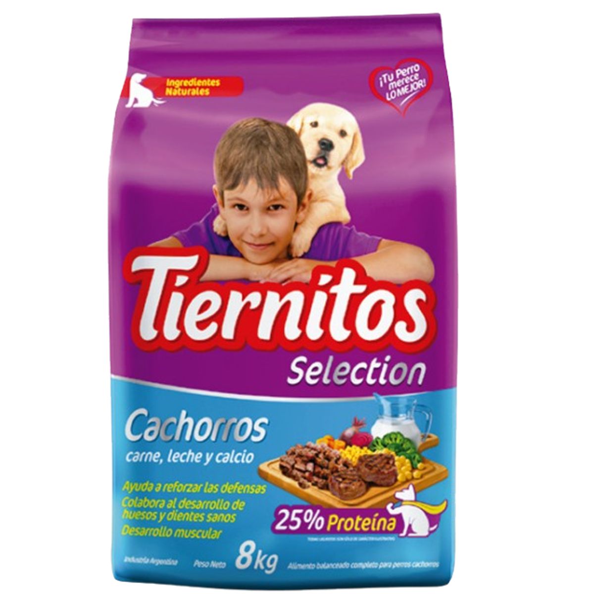 TIERNITOS - Alimento para Cachorro Carne,leche y cereal -15kg
