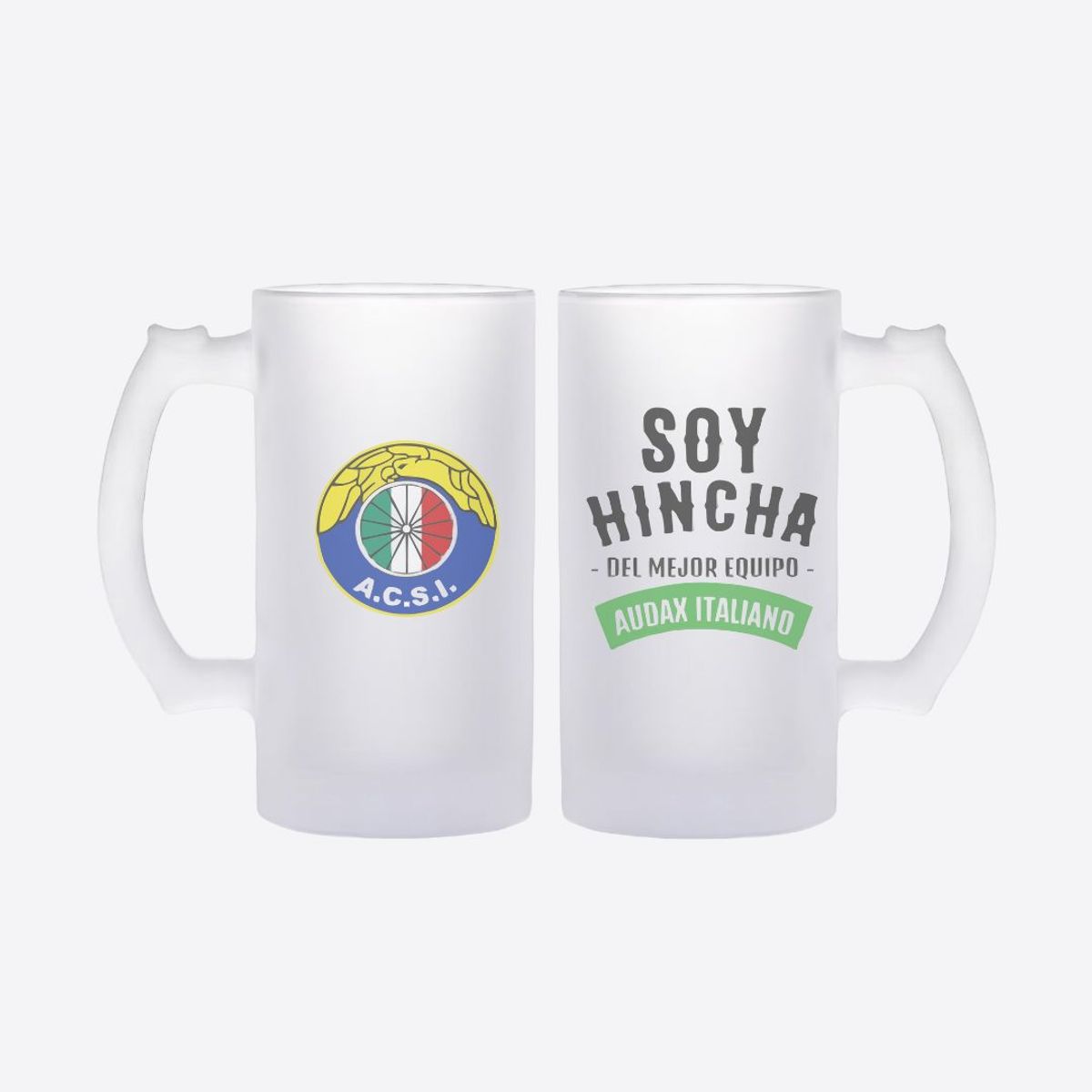GENERICO - Pack Vaso Schopero Audax Italiano - Soy Hincha del Mejor