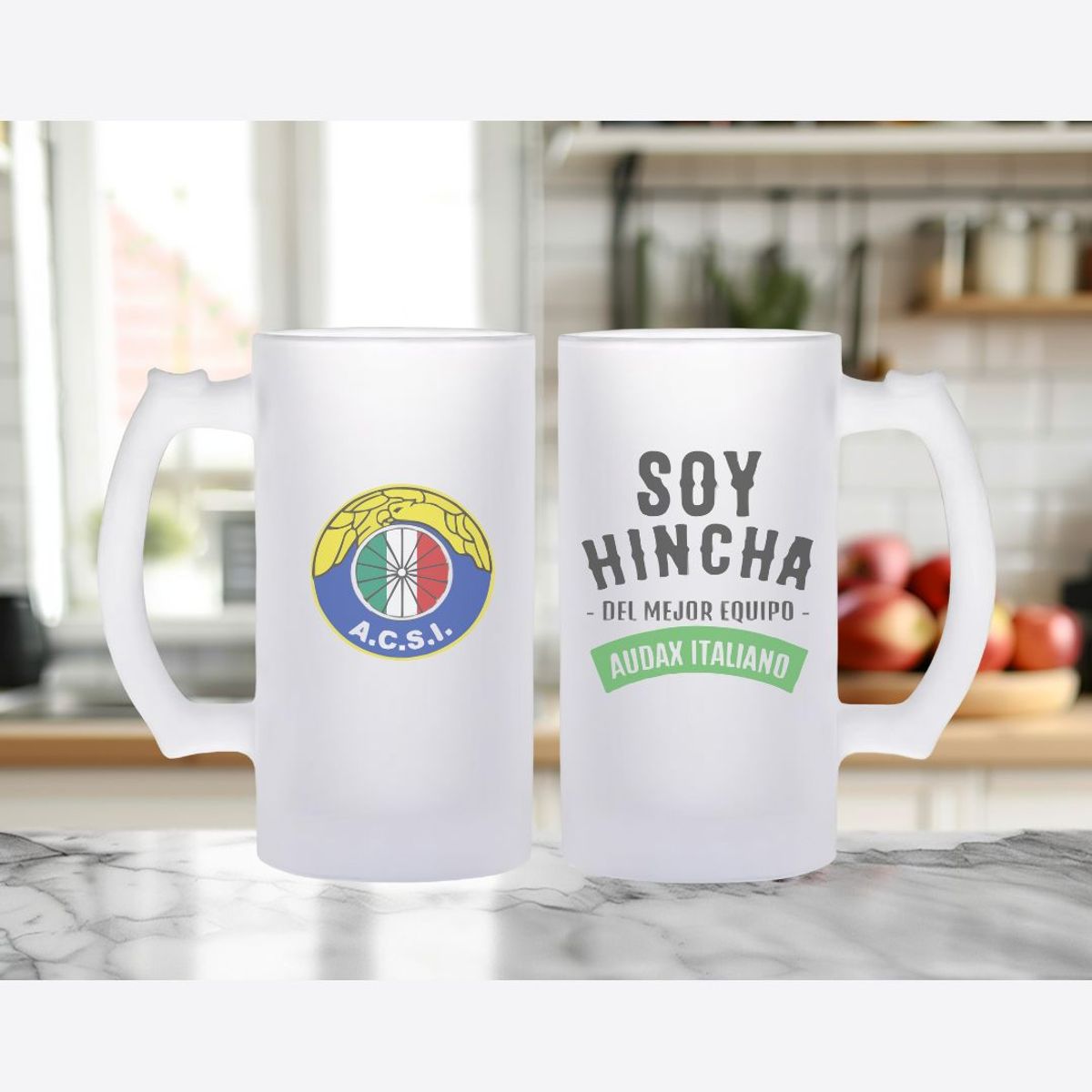 GENERICO - Pack Vaso Schopero Audax Italiano - Soy Hincha del Mejor