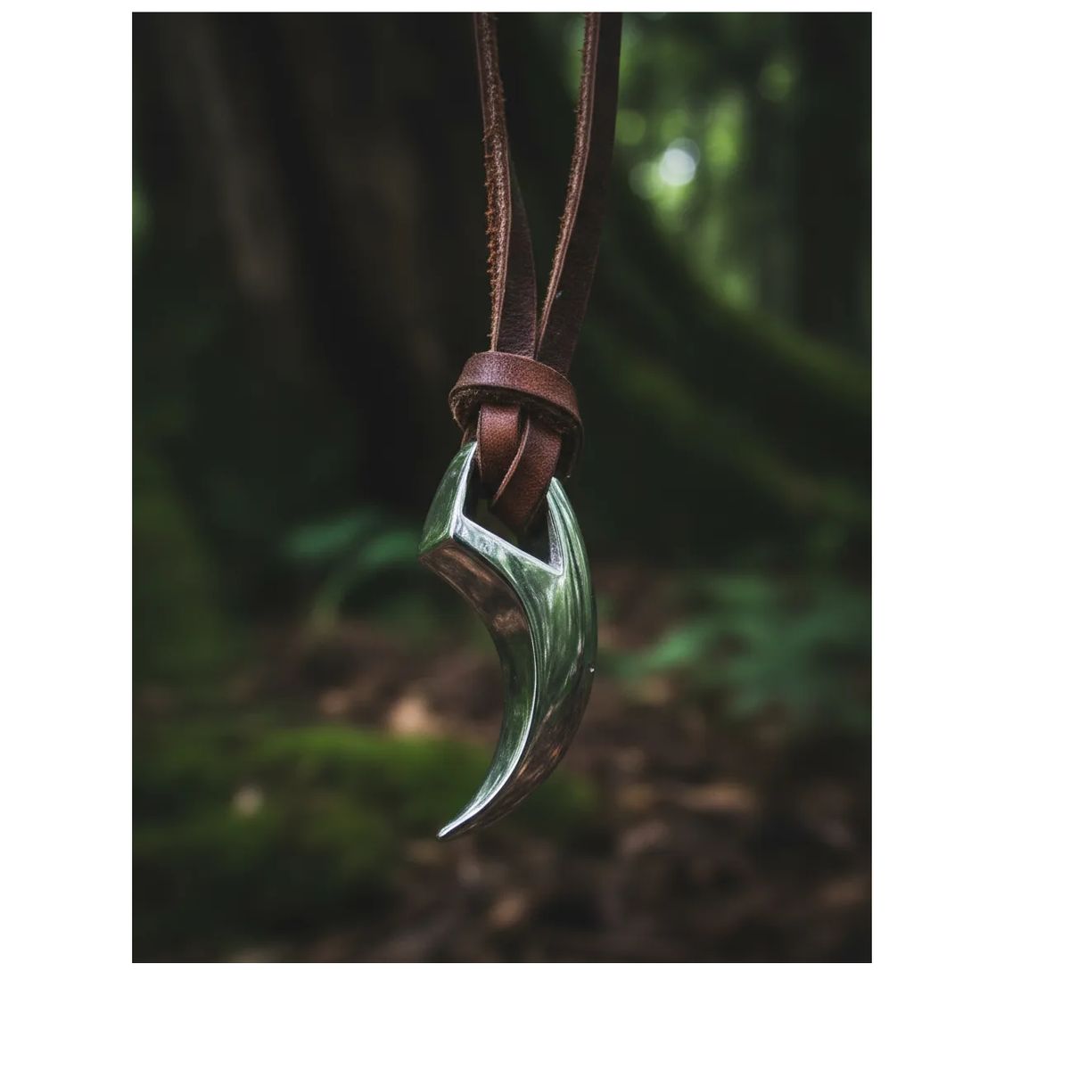 GENERICO - Collar De Cuero Garra Vikinga Oso Hombre Mujer Moda