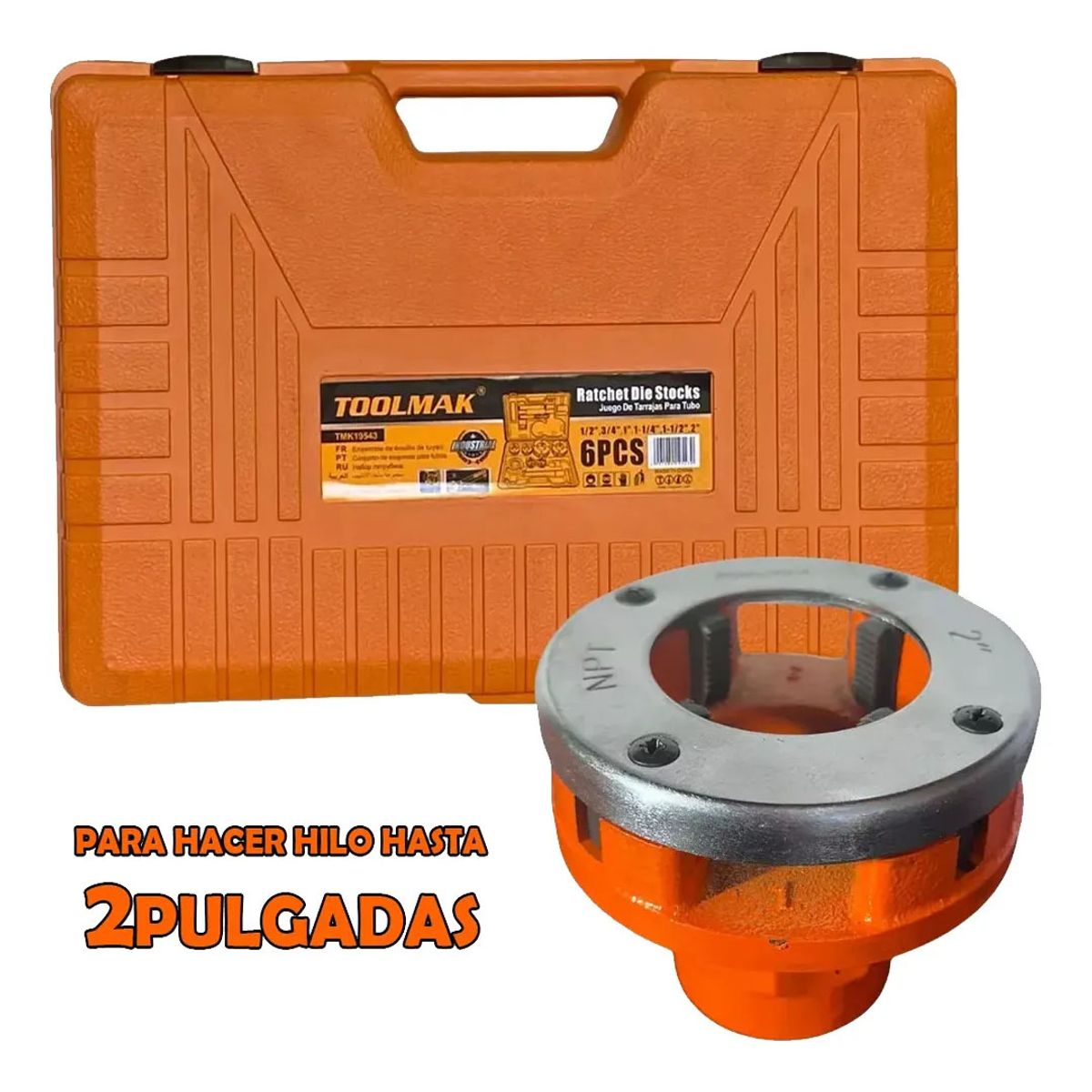 GENERICO - Set Juego De Terrajas Manual Para Tubo 6 Piezas