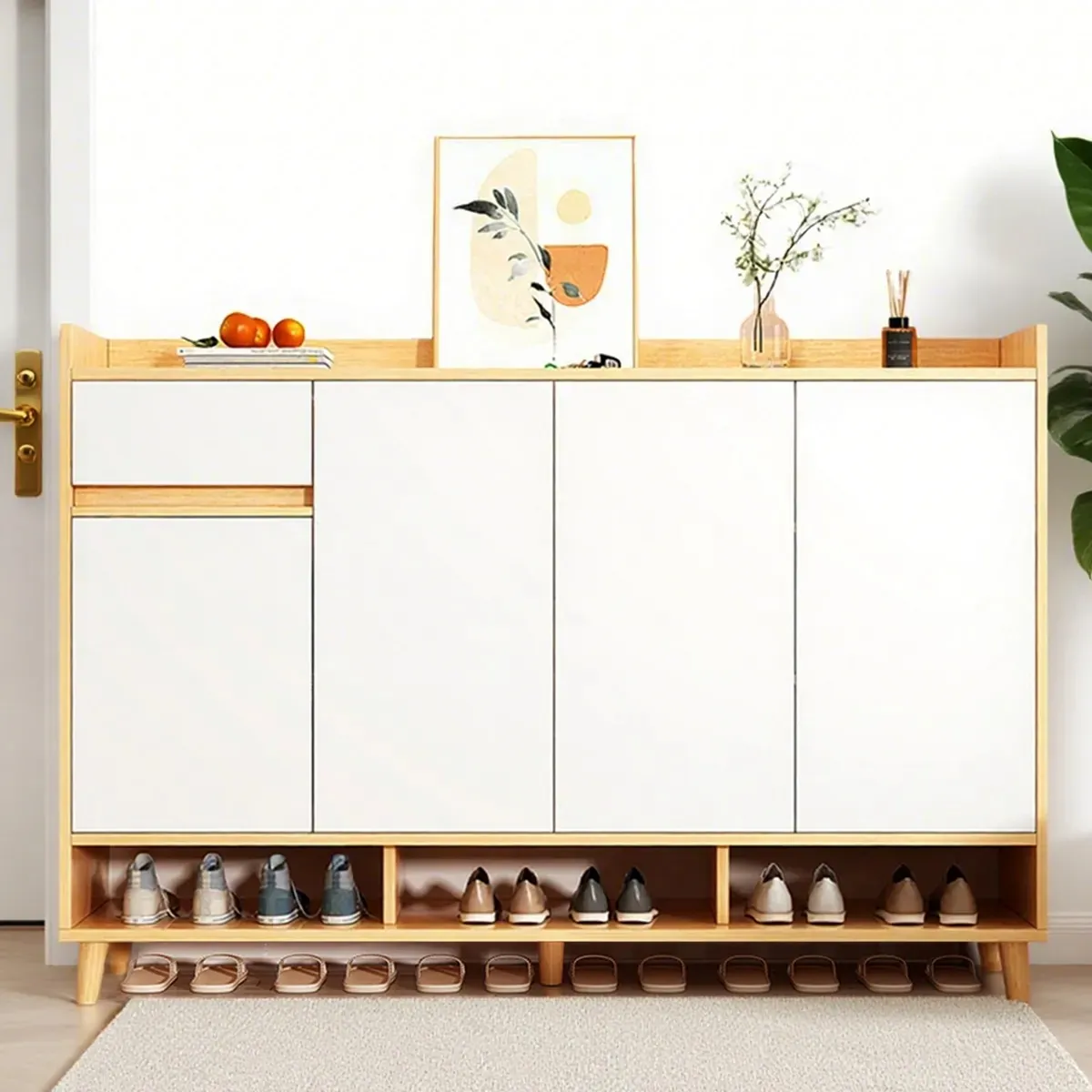 ANYHOGAR - Zapatero Organizador Gran Capacidad Multifuncioanl Con Cajon