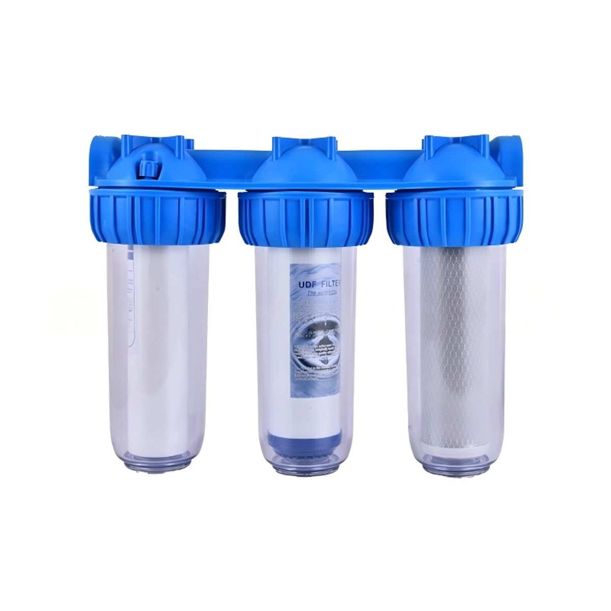 UMEXUS - Filtro Agua Triple Anti Sarro Ablandador 10 Pulgadas 3/4
