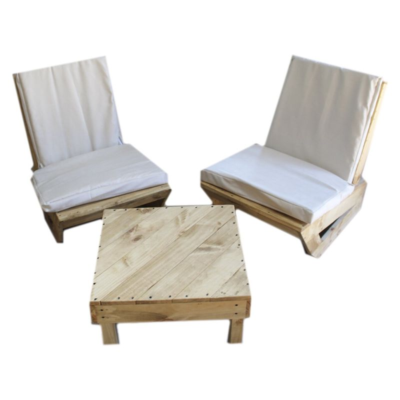 MASCOTA TOP - Juego De Terraza Estilo Pallet