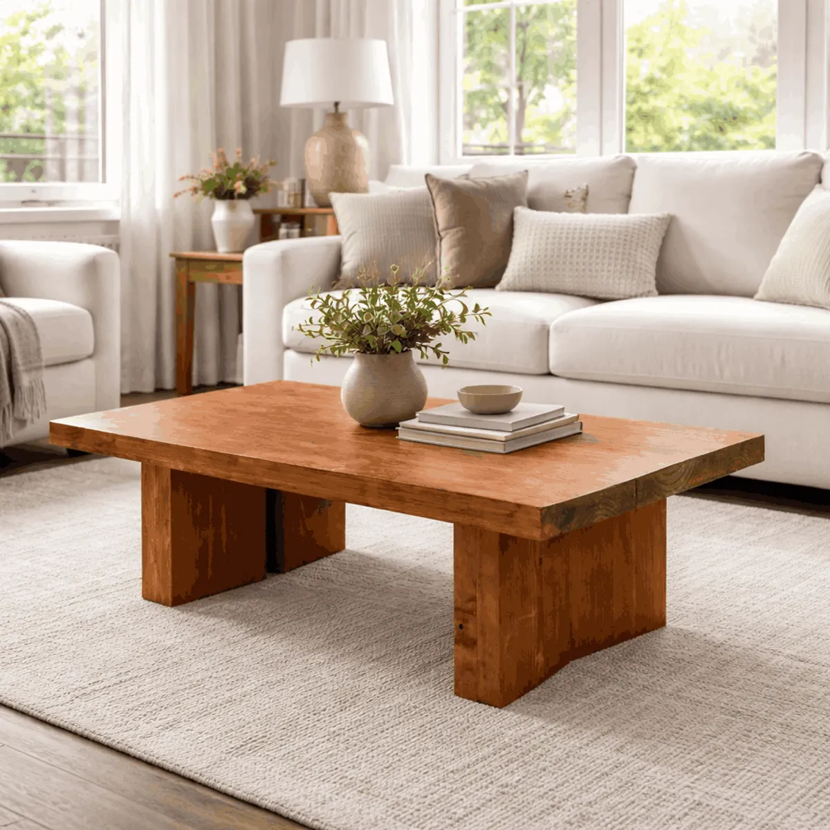 GENERICO - Mesa de Centro de Madera 100 x 65 x 43