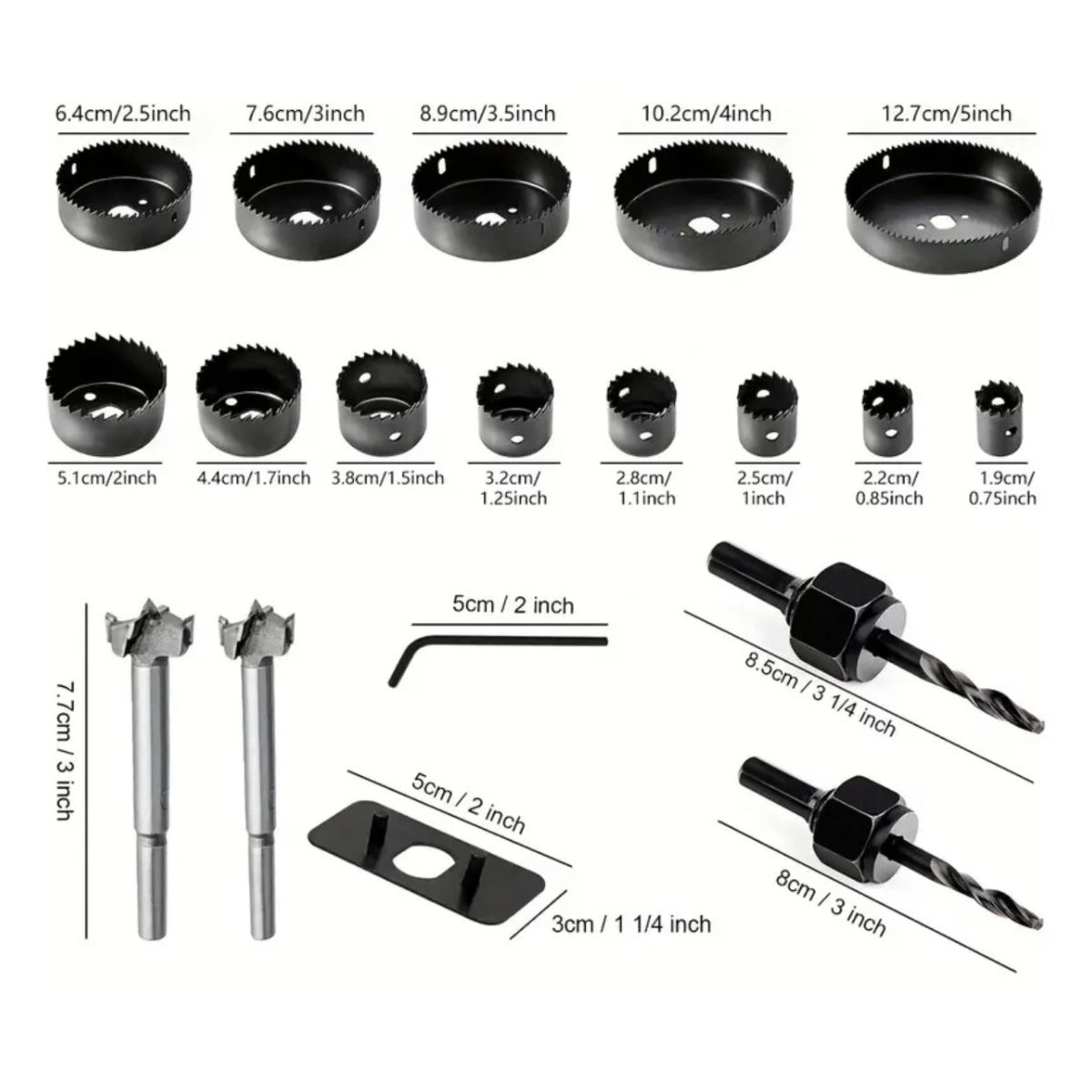 ATURE - Juego De Corte De Sierra De Carpintero 20 Piezas