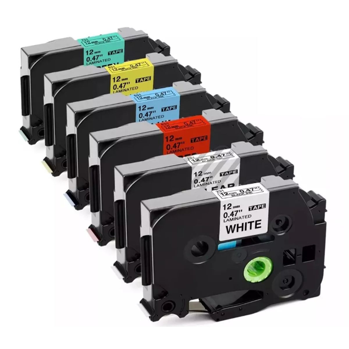 GENERICO - Pack 6 De Cintas Rotuladoras Compatibles Con Brother TZE-231