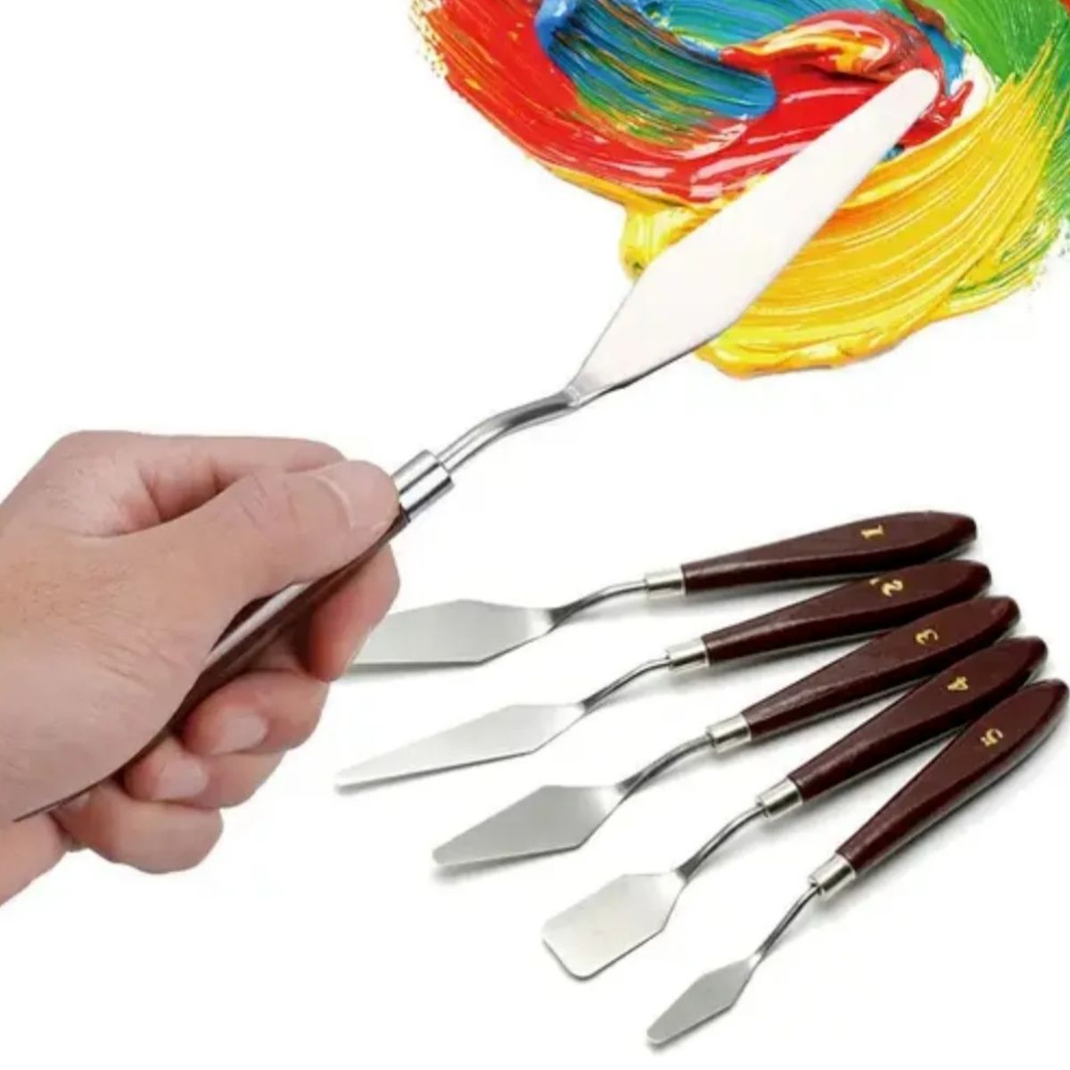 ATURE - Set 5pz Pintura Pigmento Pintura Al Óleo Rasqueta Estudiante