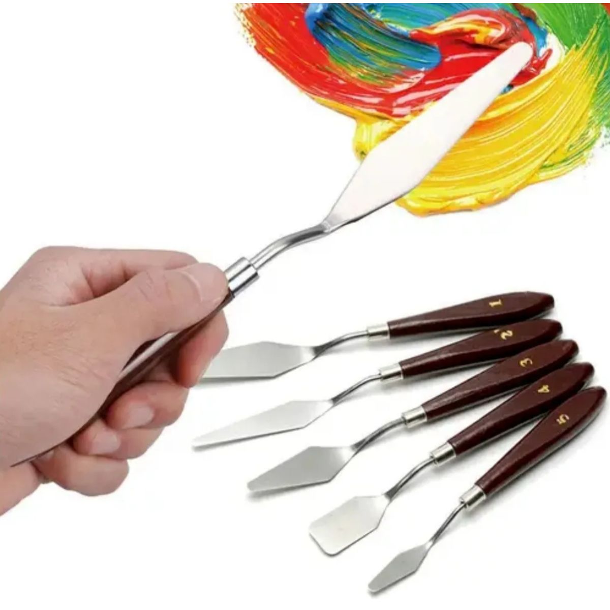 ATURE - Set 5pz Pintura Pigmento Pintura Al Óleo Rasqueta Estudiante