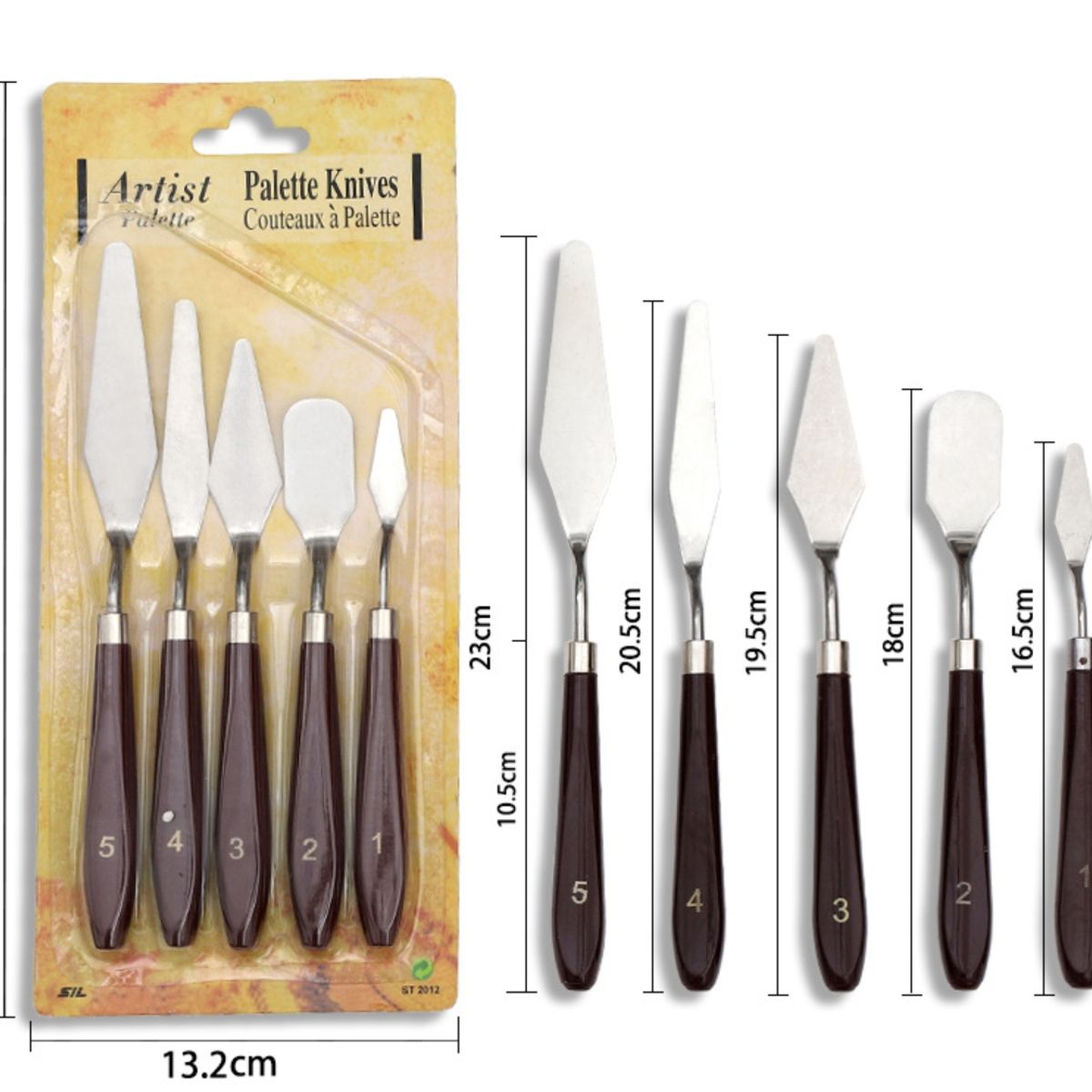 ATURE - Set 5pz Pintura Pigmento Pintura Al Óleo Rasqueta Estudiante