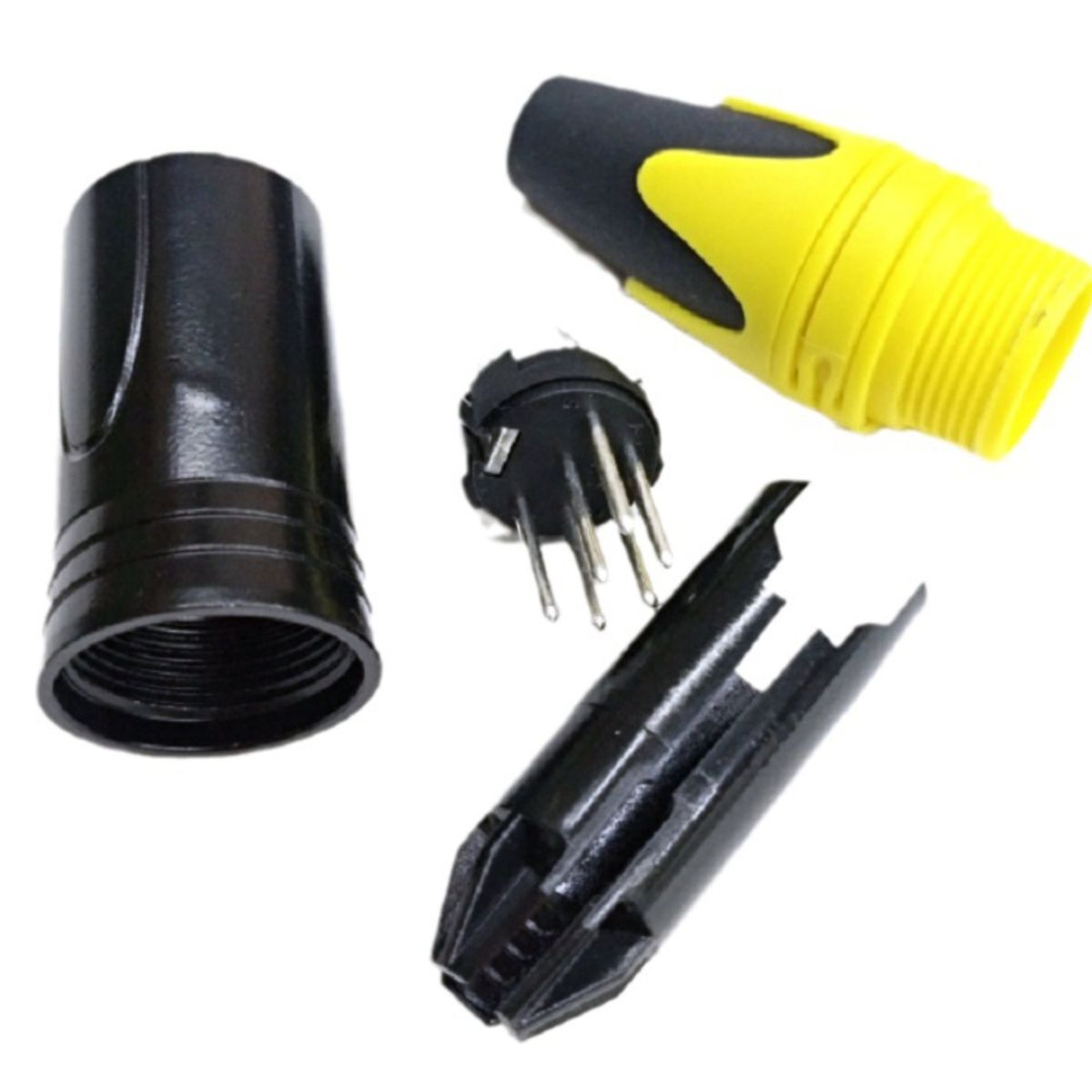 GENERICO - Juego de 10 Conectores XLR de 3 Pines Para Micrófono – 5 Macho + 5 Hembra