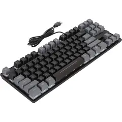 BLUEDREAMER - Teclado mecánico para juegos retroiluminación RGB 87 teclas, conexión por cable USB teclas flotantes