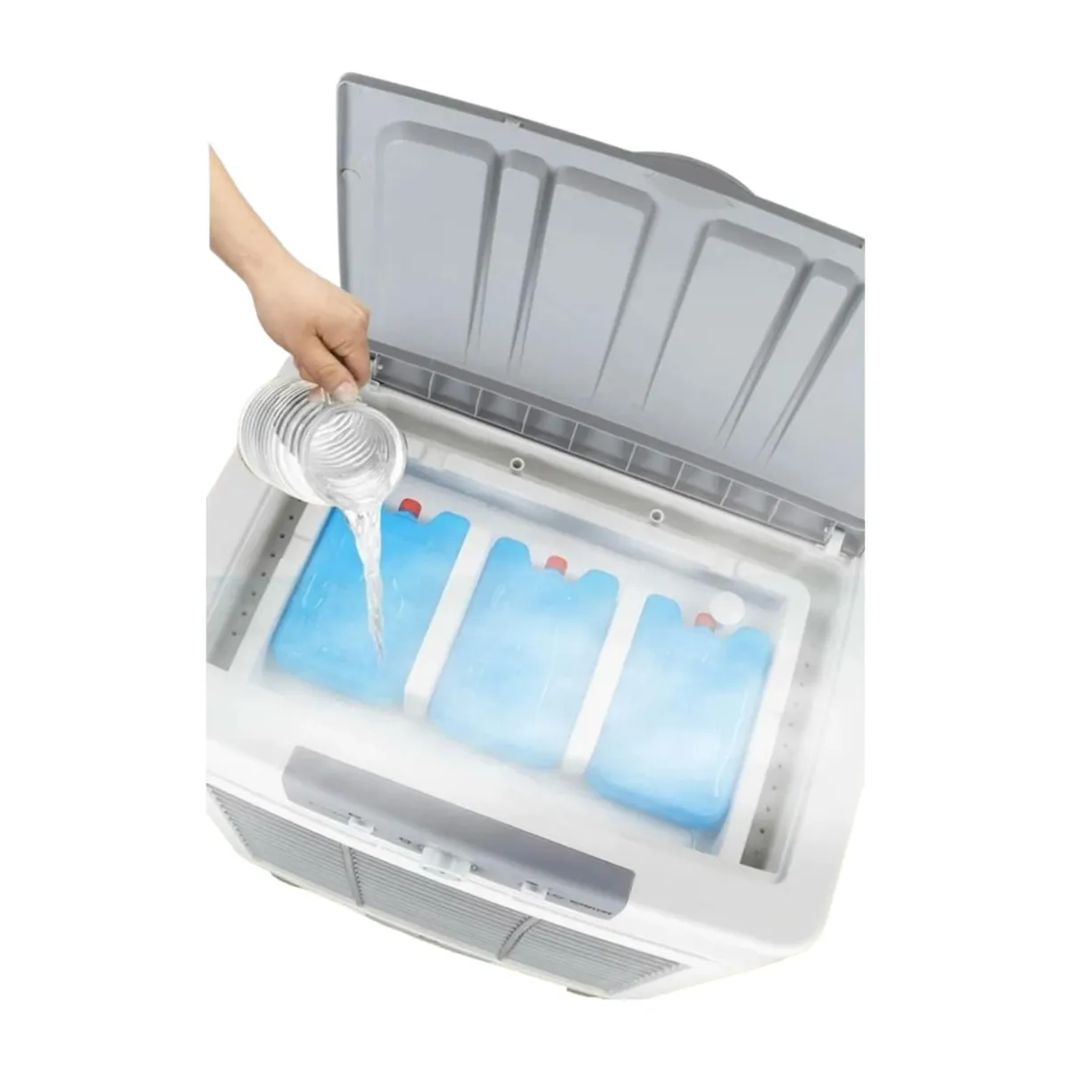 BIGBAMSPACE - Enfriador Ventilador Aire Portable 10000btu - Gris