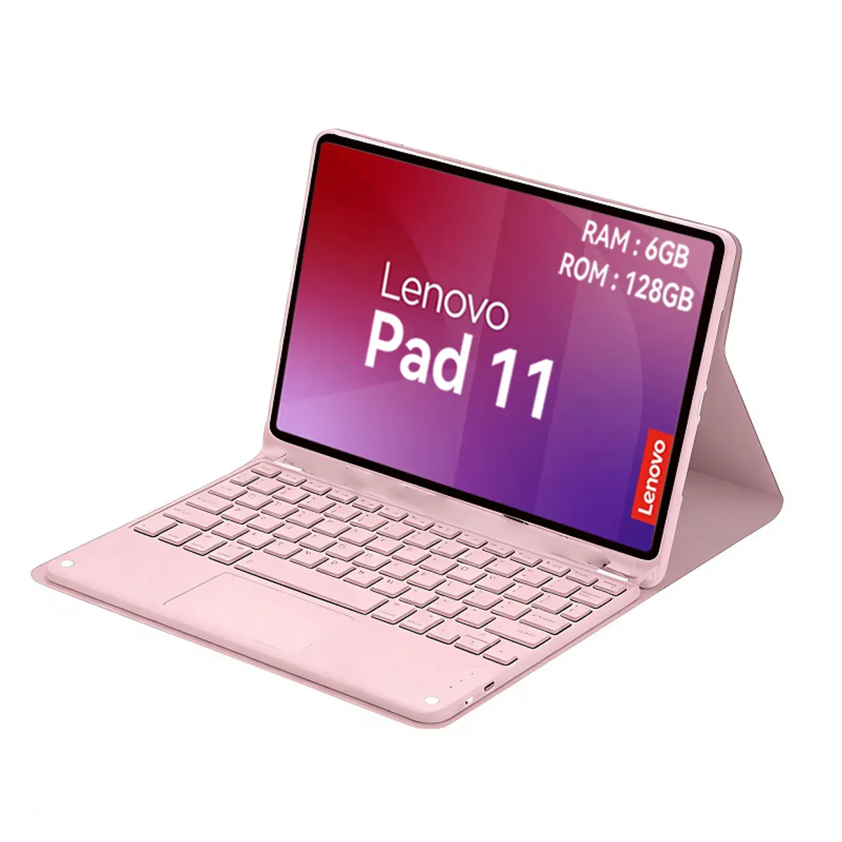 LENOVO - Tablet Lenovo Pad 11 2025 6+128GB 11" WIFI 2.5K-Azul+Teclado Rosa