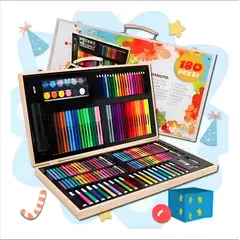 IRM - Set De Dibujo Y Pintura, Lápices Y Accesorios 180 Piezas