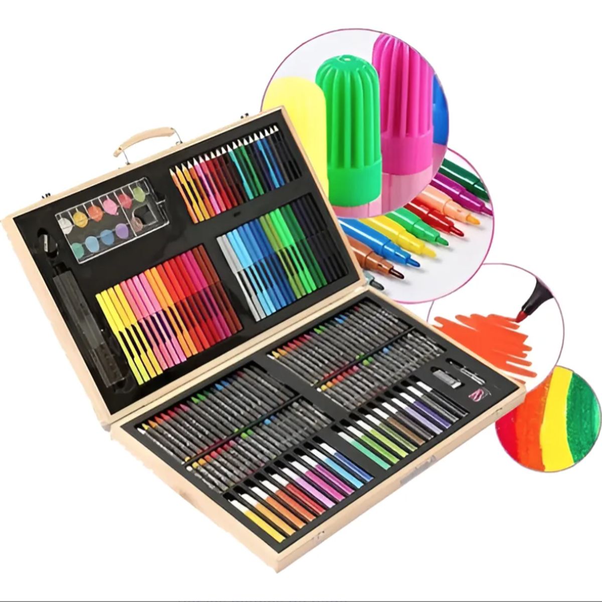 IRM - Set De Dibujo Y Pintura, Lápices Y Accesorios 180 Piezas