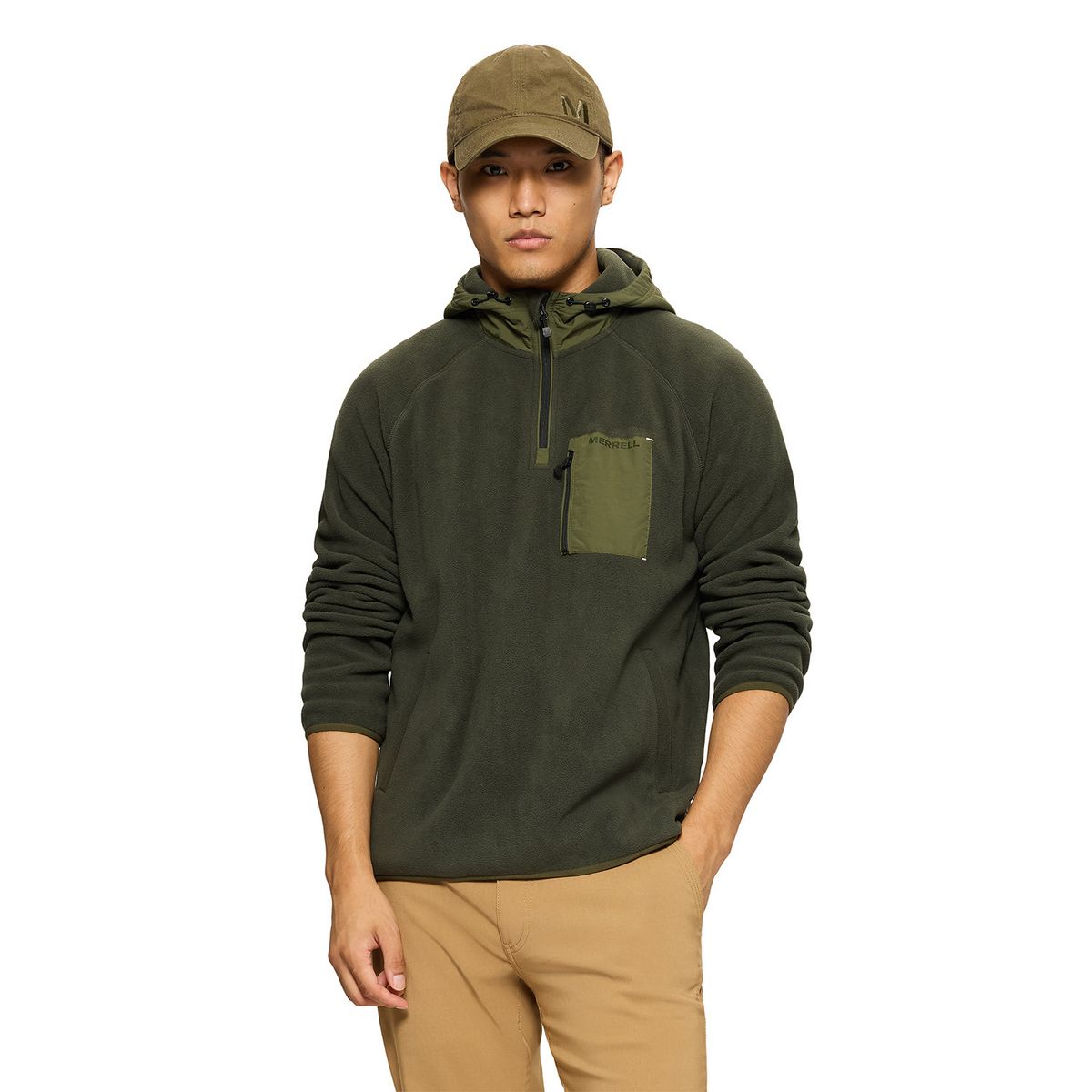 MERRELL - Polar Hombre Hooded Fleece Café MERRELL
