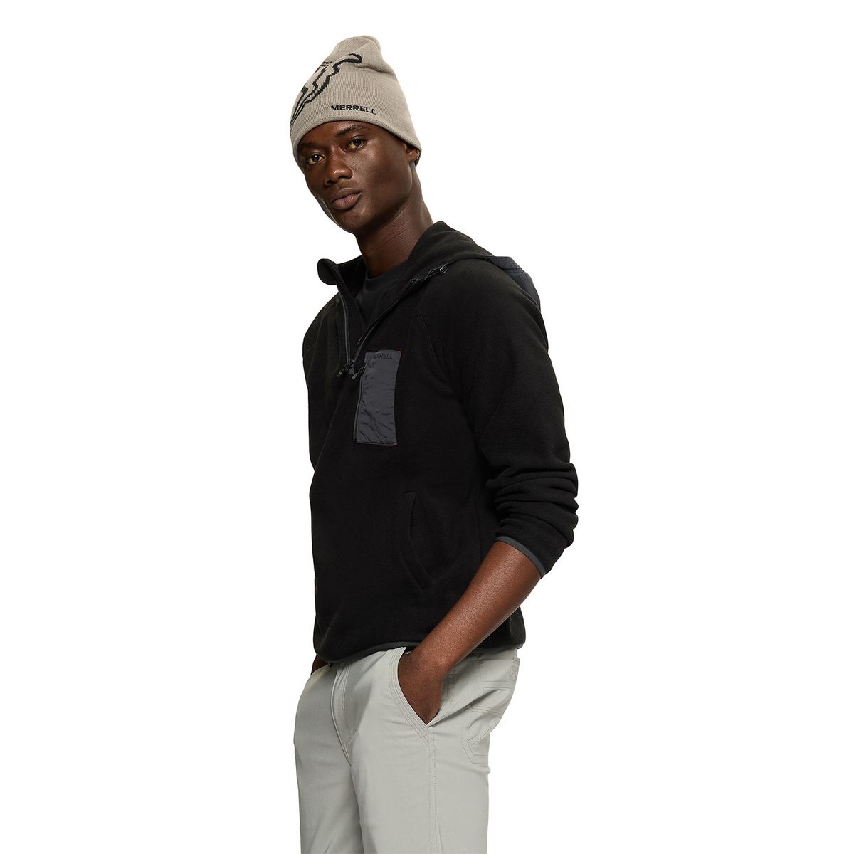 MERRELL - Polar Hombre Hooded Fleece Negro MERRELL