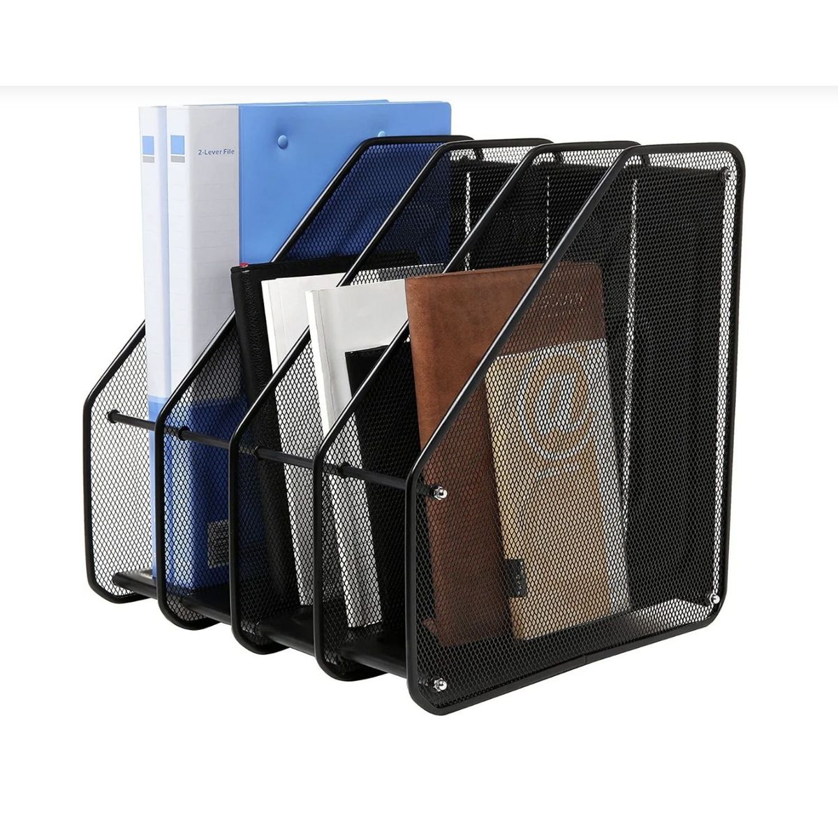 OKAY - Organizador Revistero Libros Escritorio Metalico 4 Niveles