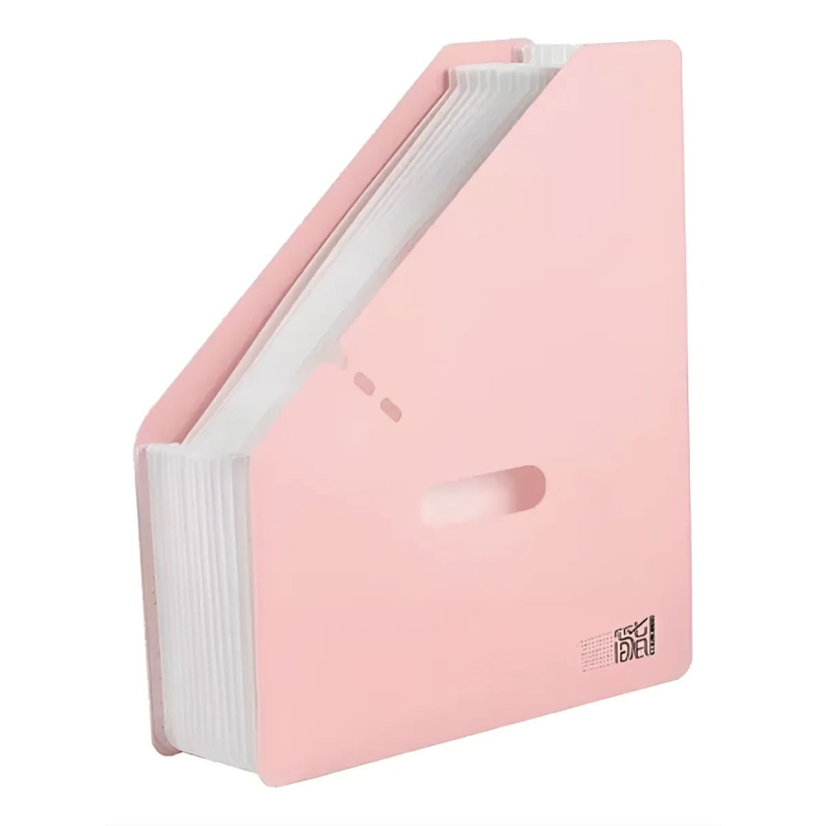 OKAY - Revistero Expandible De Plástico 12 Divisiones Color Rosa