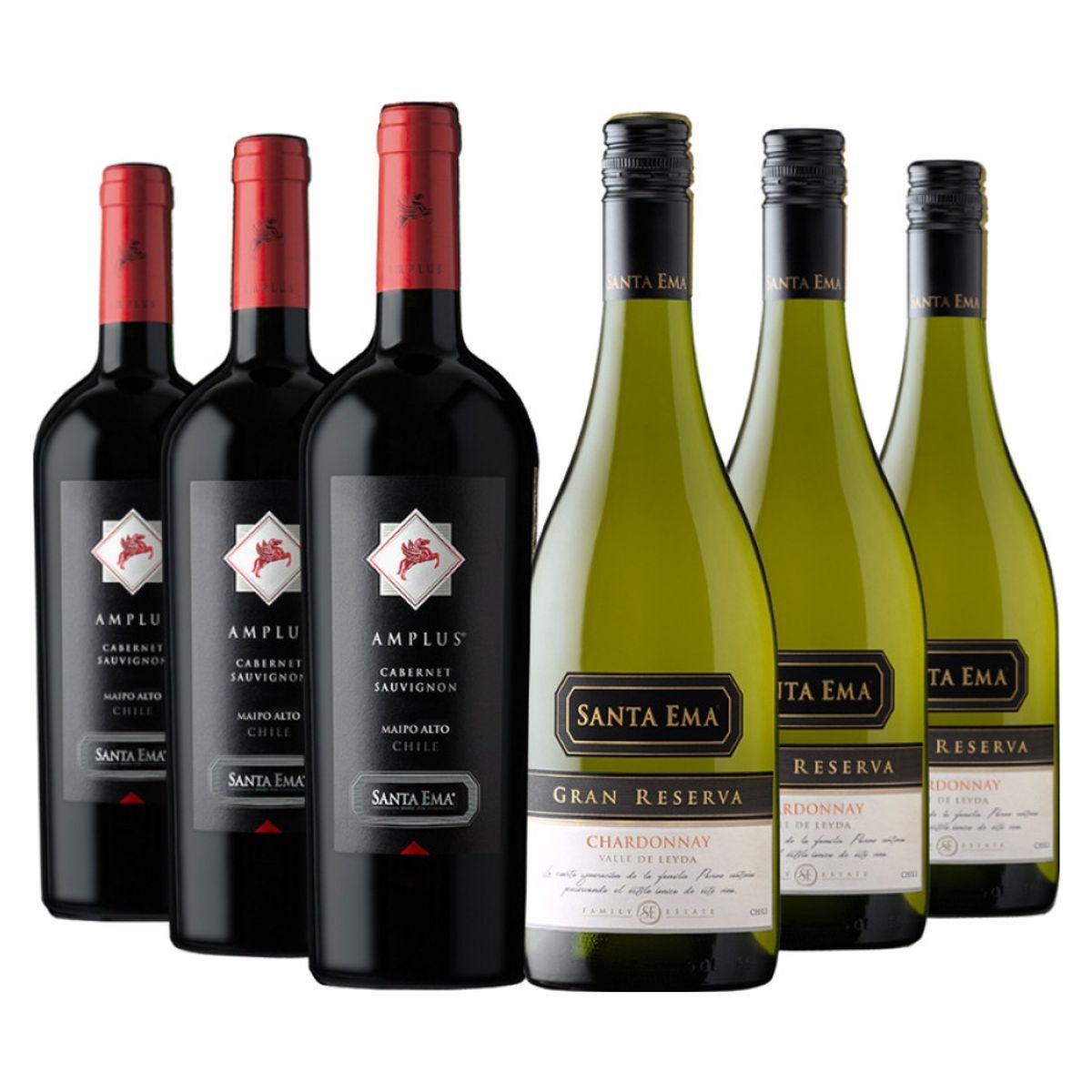 SANTA EMA - Mix Santa Ema 3 Amplus CS  3 Gran Reserva CH