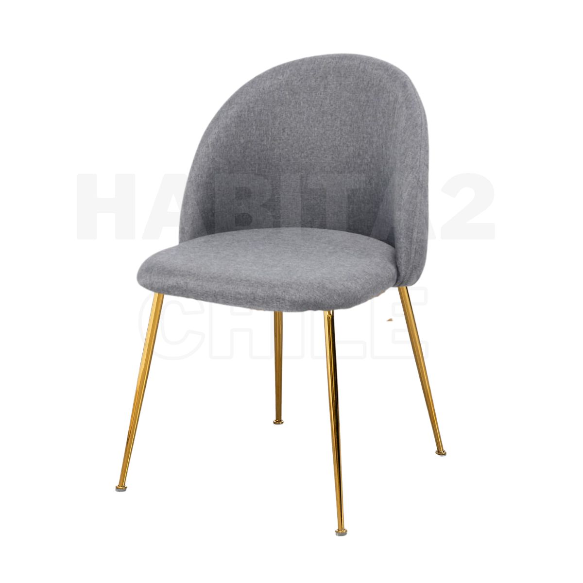 HABITA2 CHILE - Silla de comedor Nordic Lino Gold - Beige