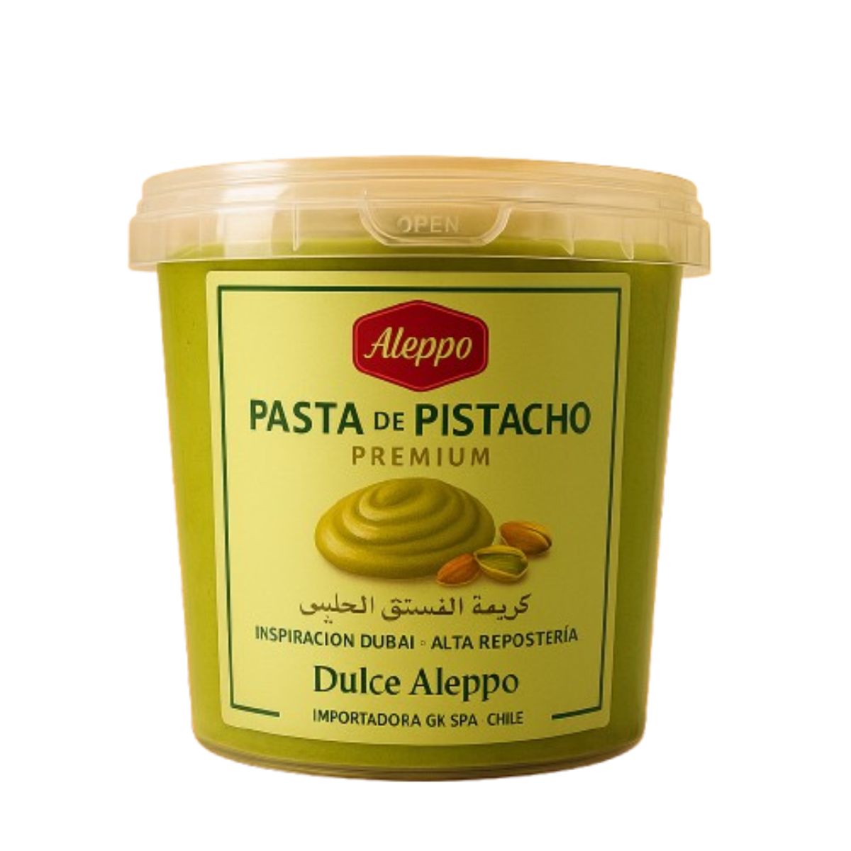 ALEPPO - Pasta de Pistacho 1 Kg / 30 % Pistacho Alta Reposteria