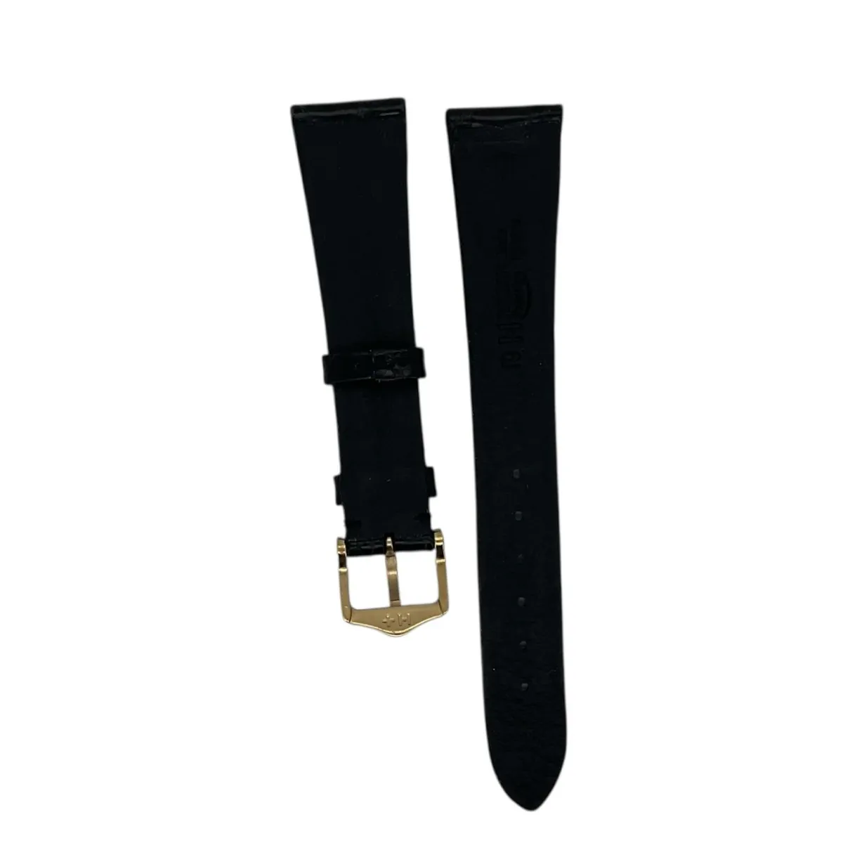 GENERICO - Correa Reloj Hirsch Prestige M Hebilla Dorada 19mm
