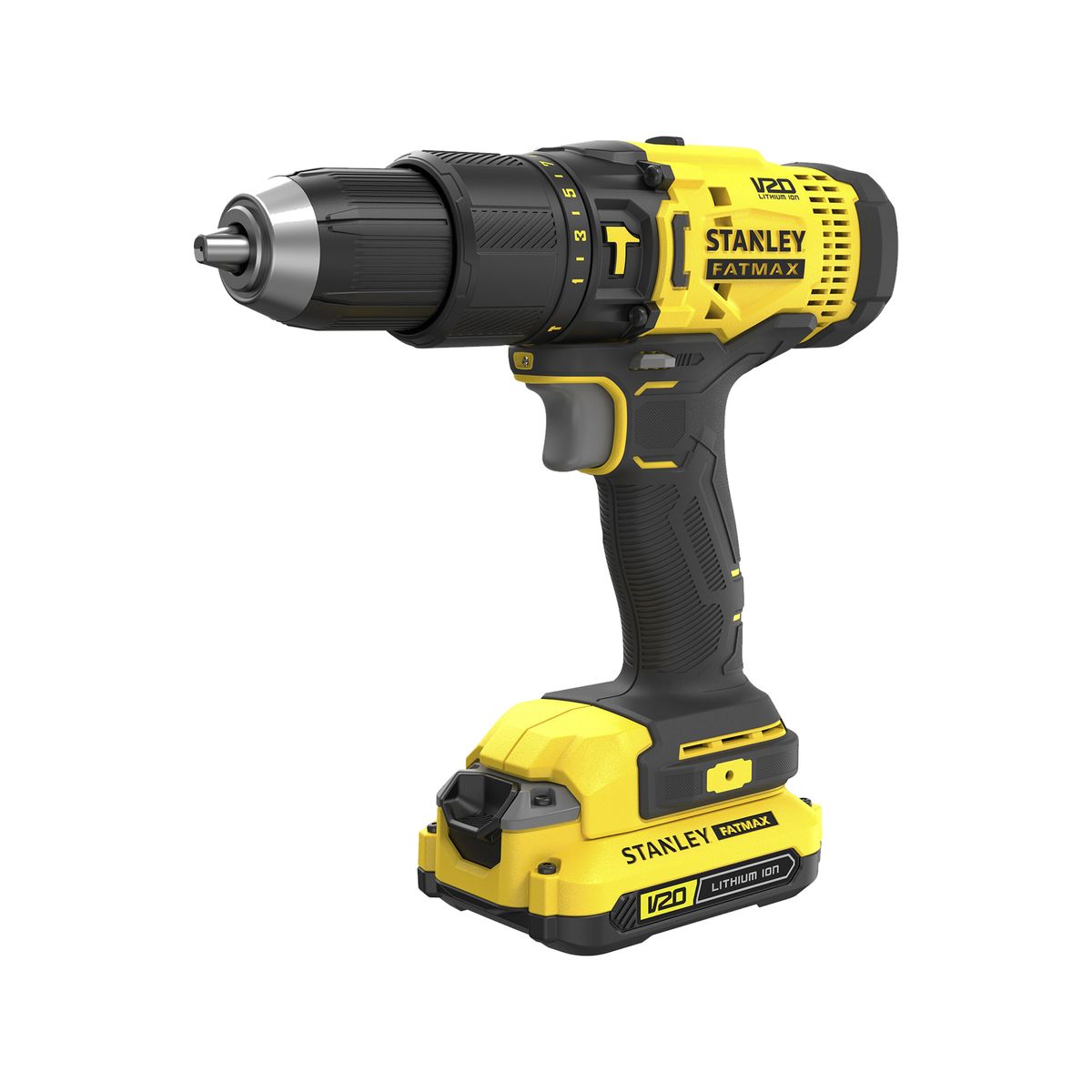 STANLEY - Kit taladro percutor 13mm 20V + acces STANLEY SCD711DMSA-B2
