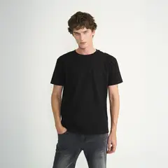 ELLUS - Polera Hombre Básica Logo Bordado