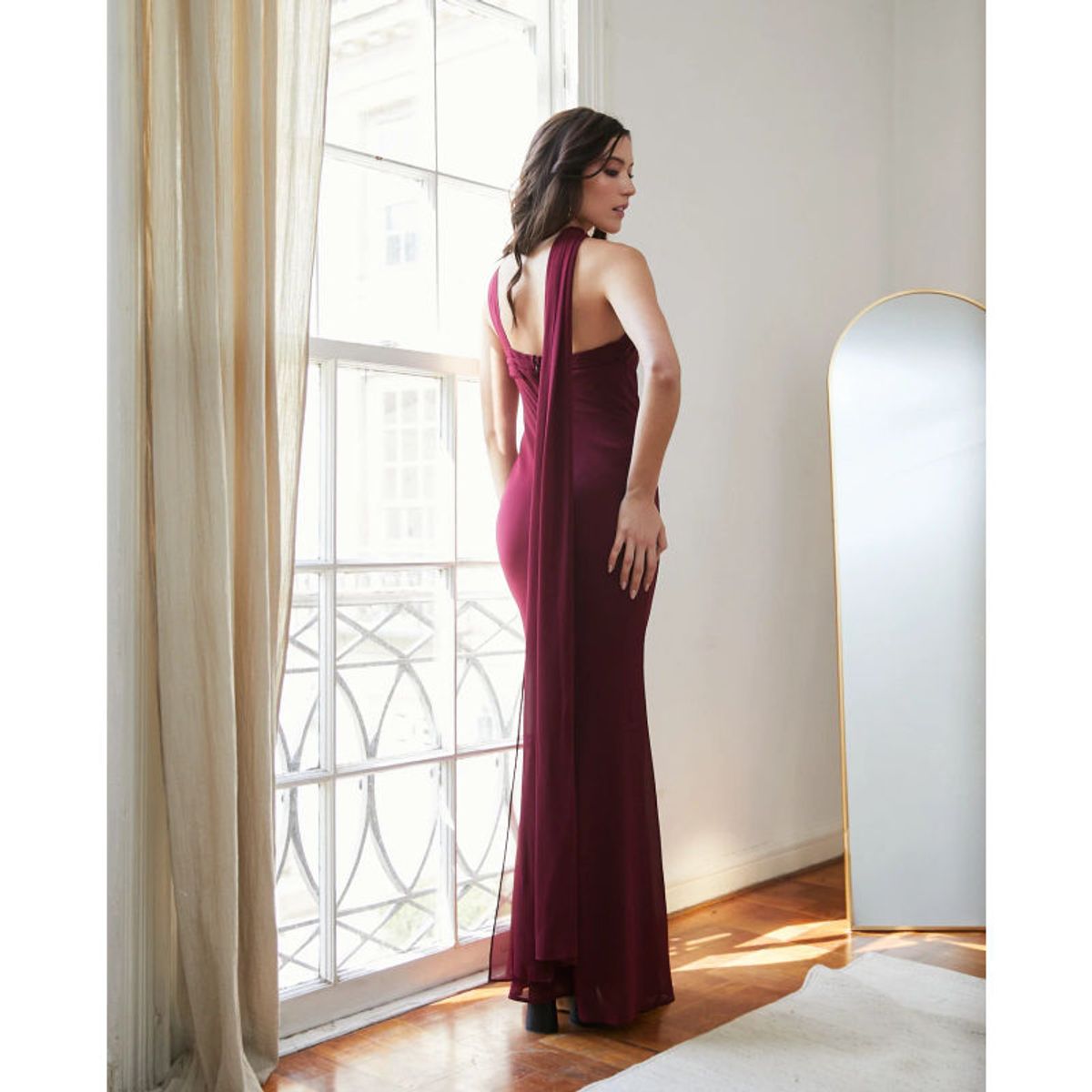 MI PLACARD - Vestido Largo de Fiesta Anastasia Burdeo