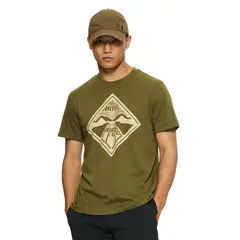 MERRELL - Polera Manga Corta Hombre Worry Less Verde