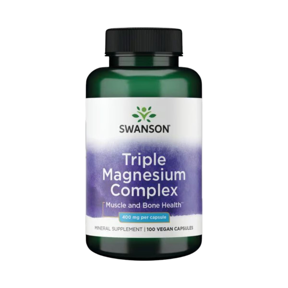 SWANSON - TRIPLE MAGNESIUM COMPLEX 400MG 100 CPS VEGANAS - SWANSON