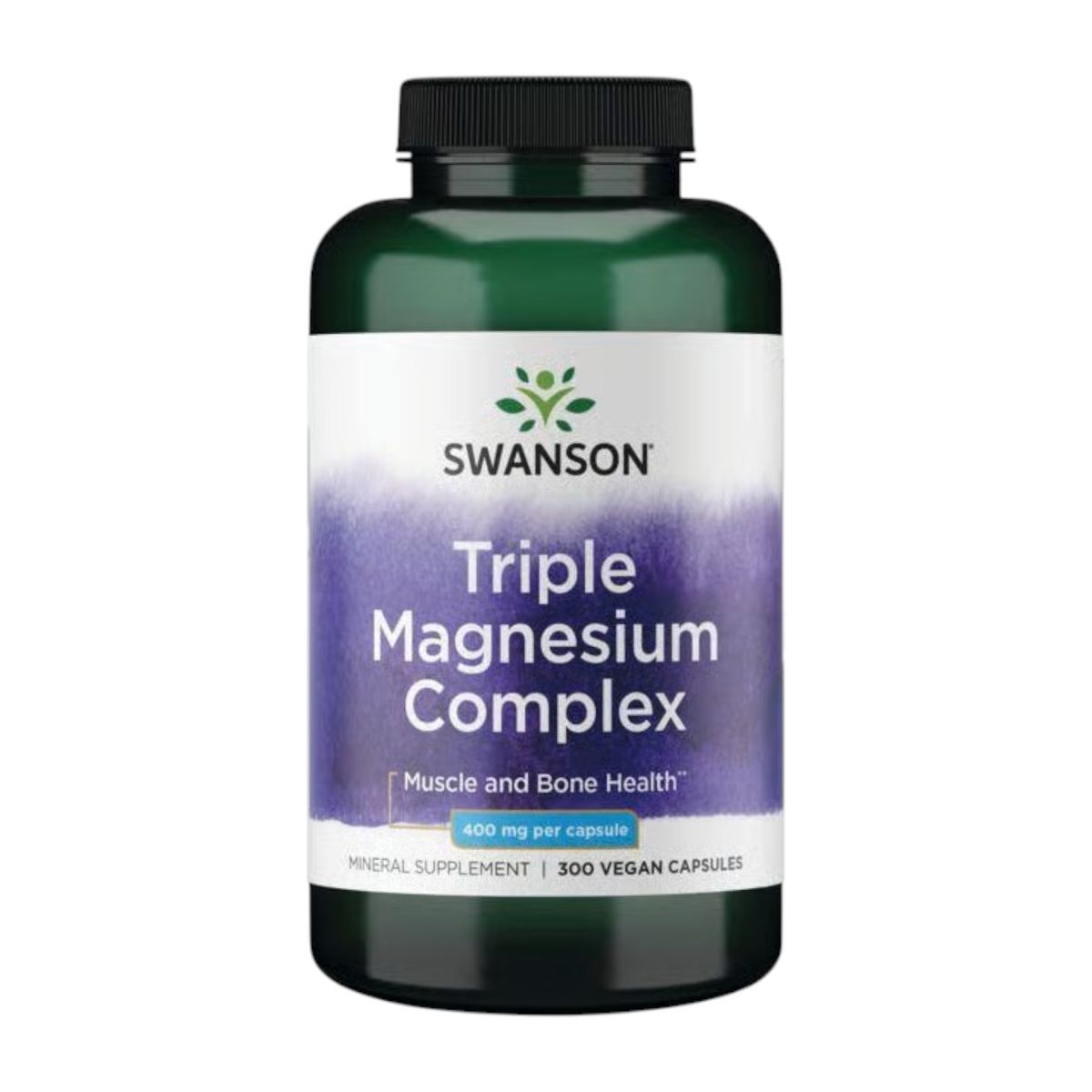 SWANSON - TRIPLE MAGNESIUM COMPLEX 400MG 300 CPS VEGANAS - SWANSON