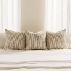 ARMONIA - Pack x3 Fundas Elegantes Marrón Chenille 45x45cm 785