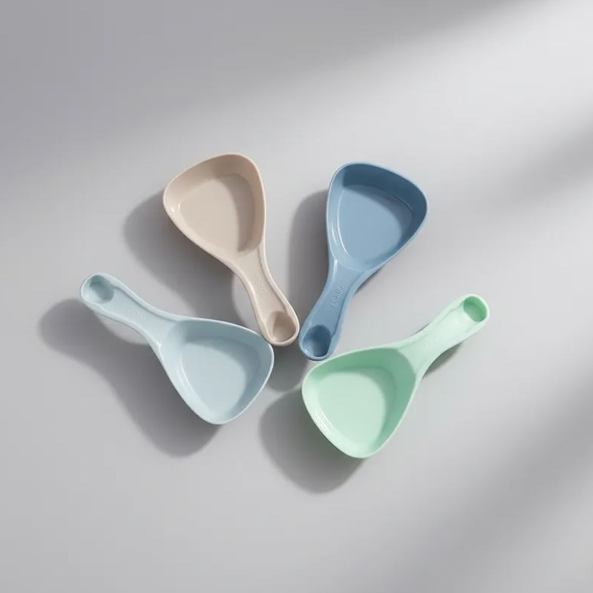 GENERICO - Set de cucharas medidoras apilables de plástico para cocina
