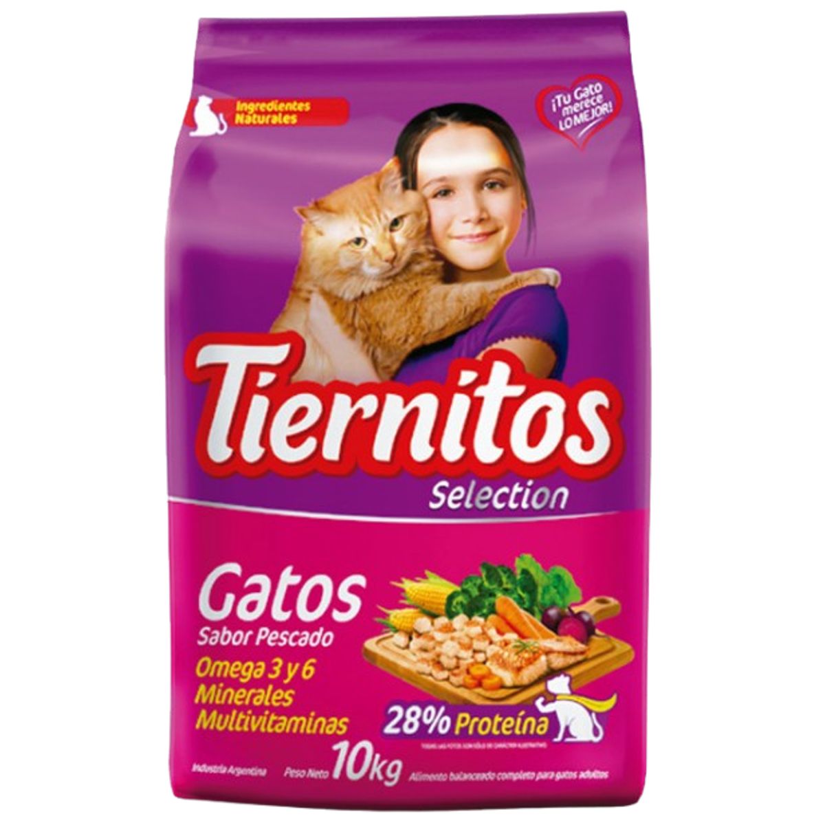 TIERNITOS - TIERNITOS SELECTION GATOS  PESCADO- 10KG