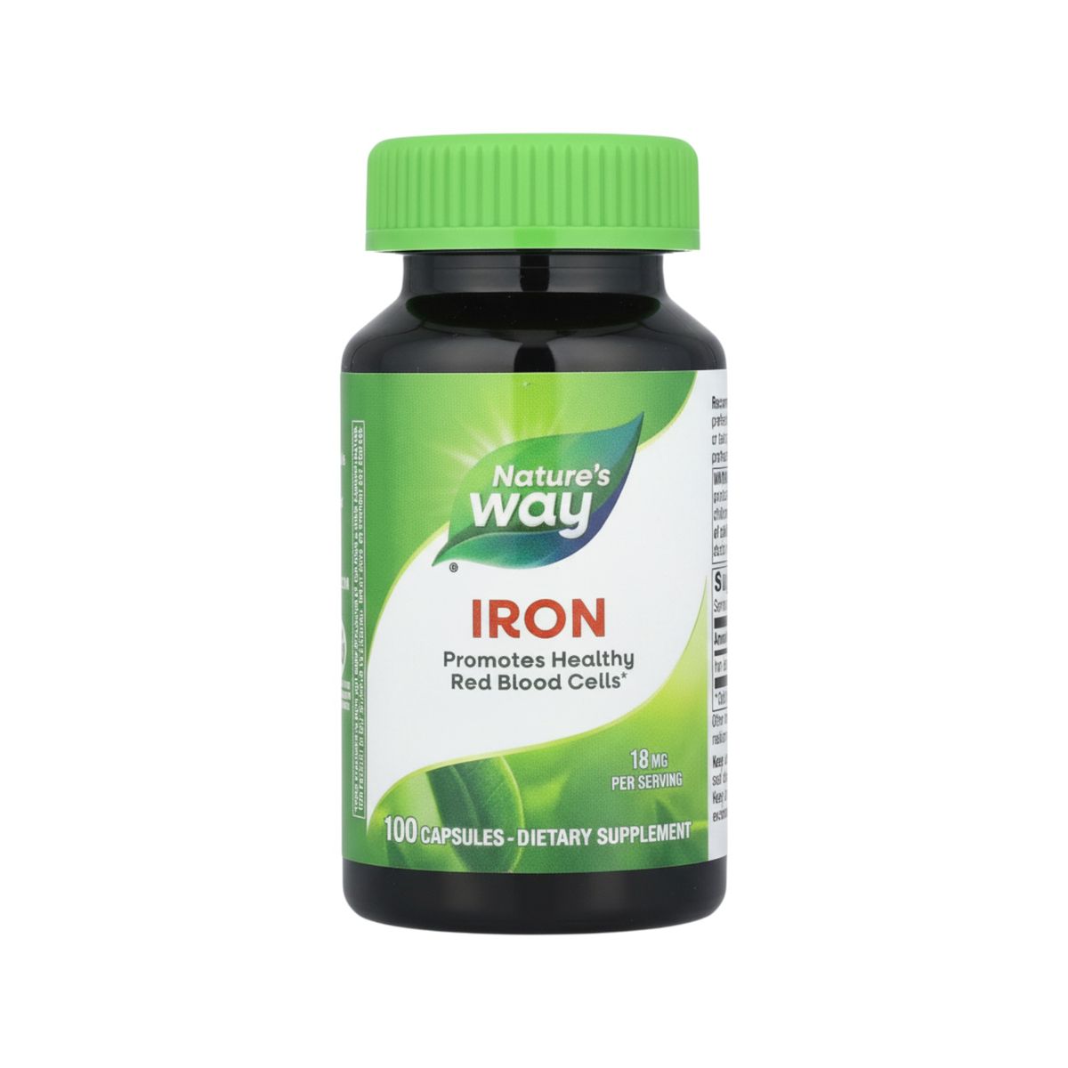 GENERICO - IRON 18MG 100 CAPSULAS - NATURE'S WAY