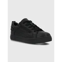 Zapatilla Escolar Cuero Niño Akita Negro