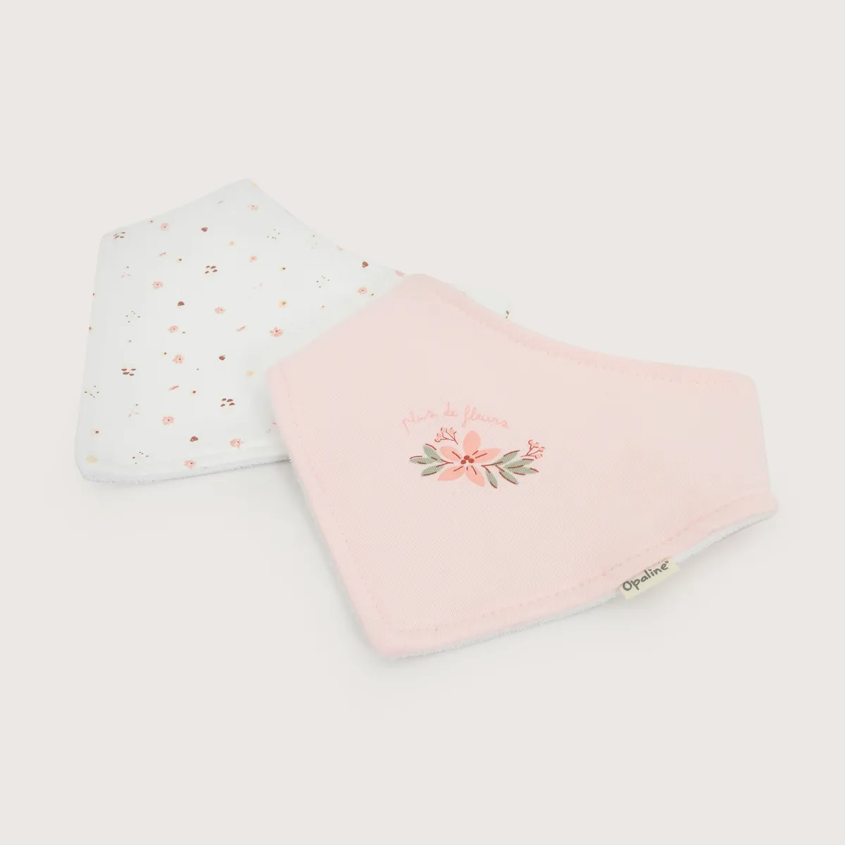 OPALINE - Pack De 2 Baberos Bandana Niña
