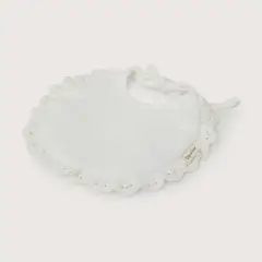 OPALINE - Babero Ceremonia Bebe Con Encaje