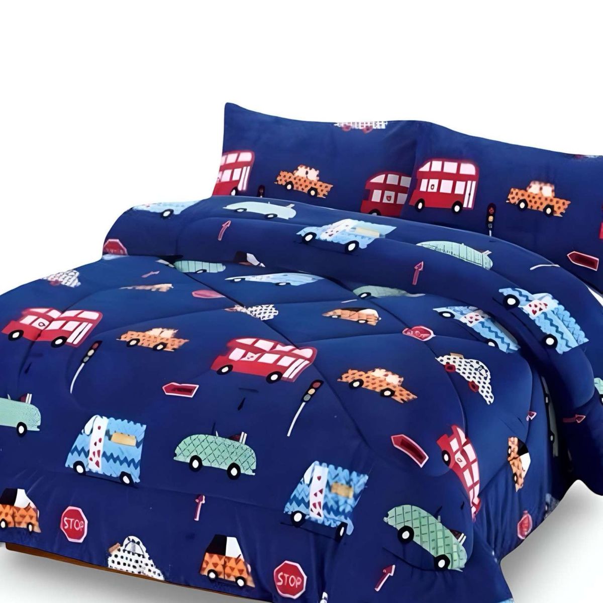 GENERICO - COBERTOR DE INVIERNO INFANTIL CARRO DE NIÑO PLUSH CON CHIPORRO PLAZA Y MEDIA S47